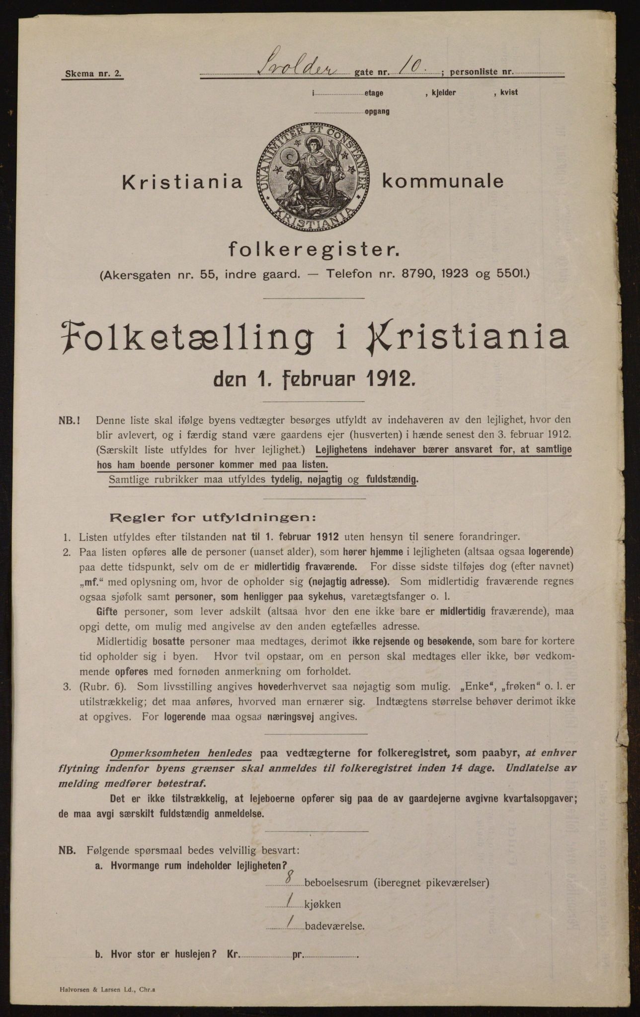 OBA, Municipal Census 1912 for Kristiania, 1912, p. 106355