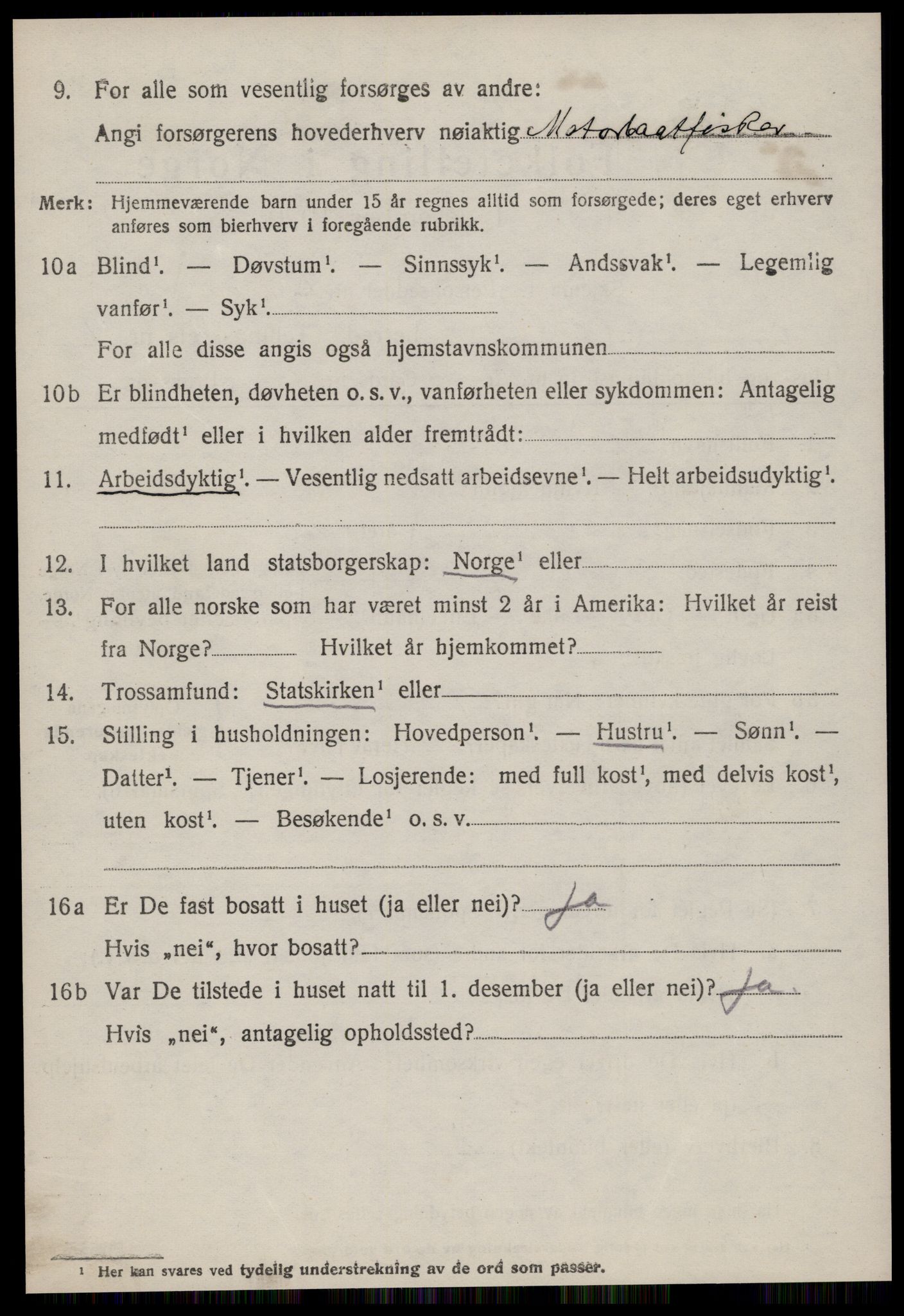 SAT, 1920 census for Sandøy, 1920, p. 1283