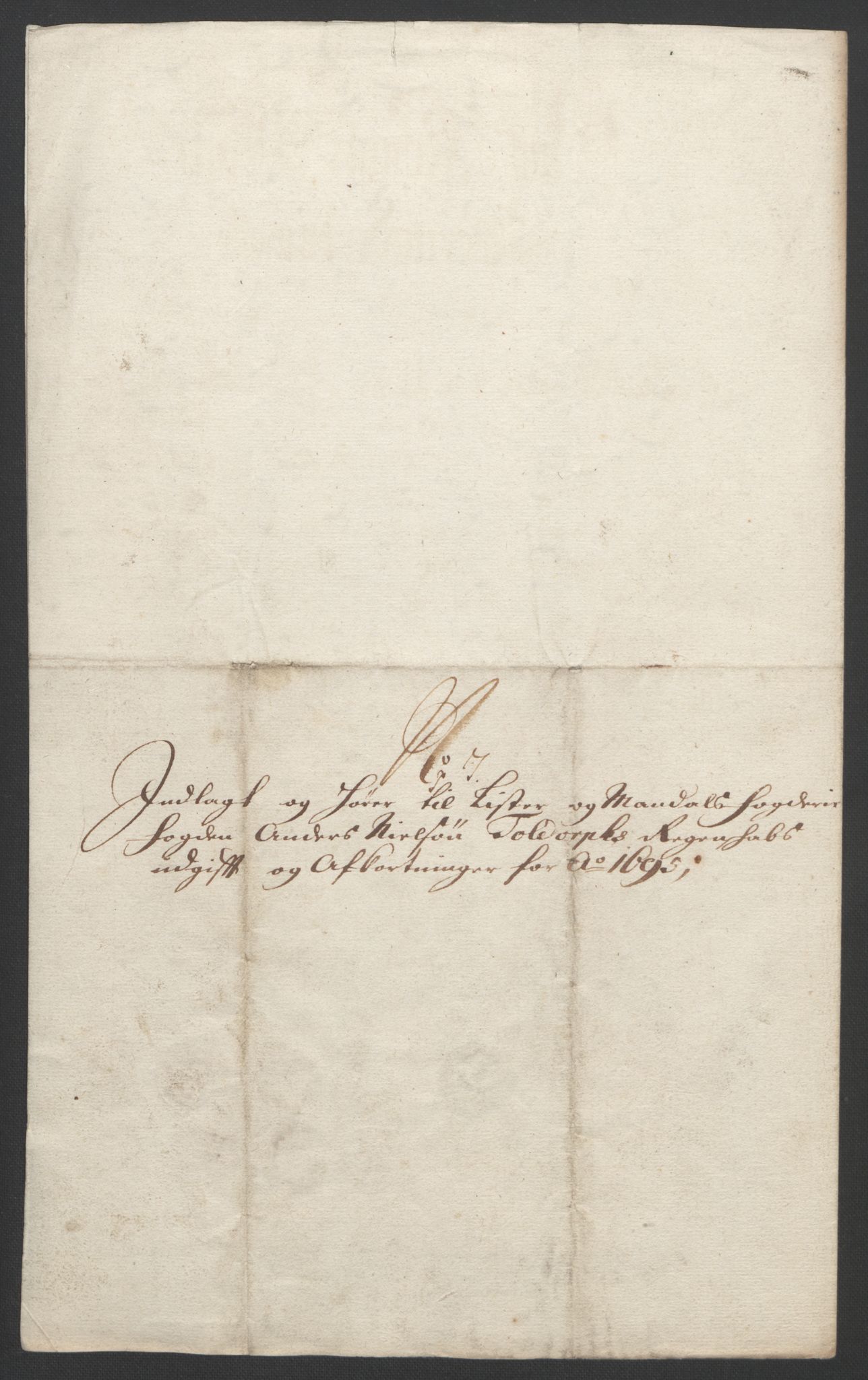 Rentekammeret inntil 1814, Reviderte regnskaper, Fogderegnskap, AV/RA-EA-4092/R43/L2545: Fogderegnskap Lista og Mandal, 1694-1695, p. 334