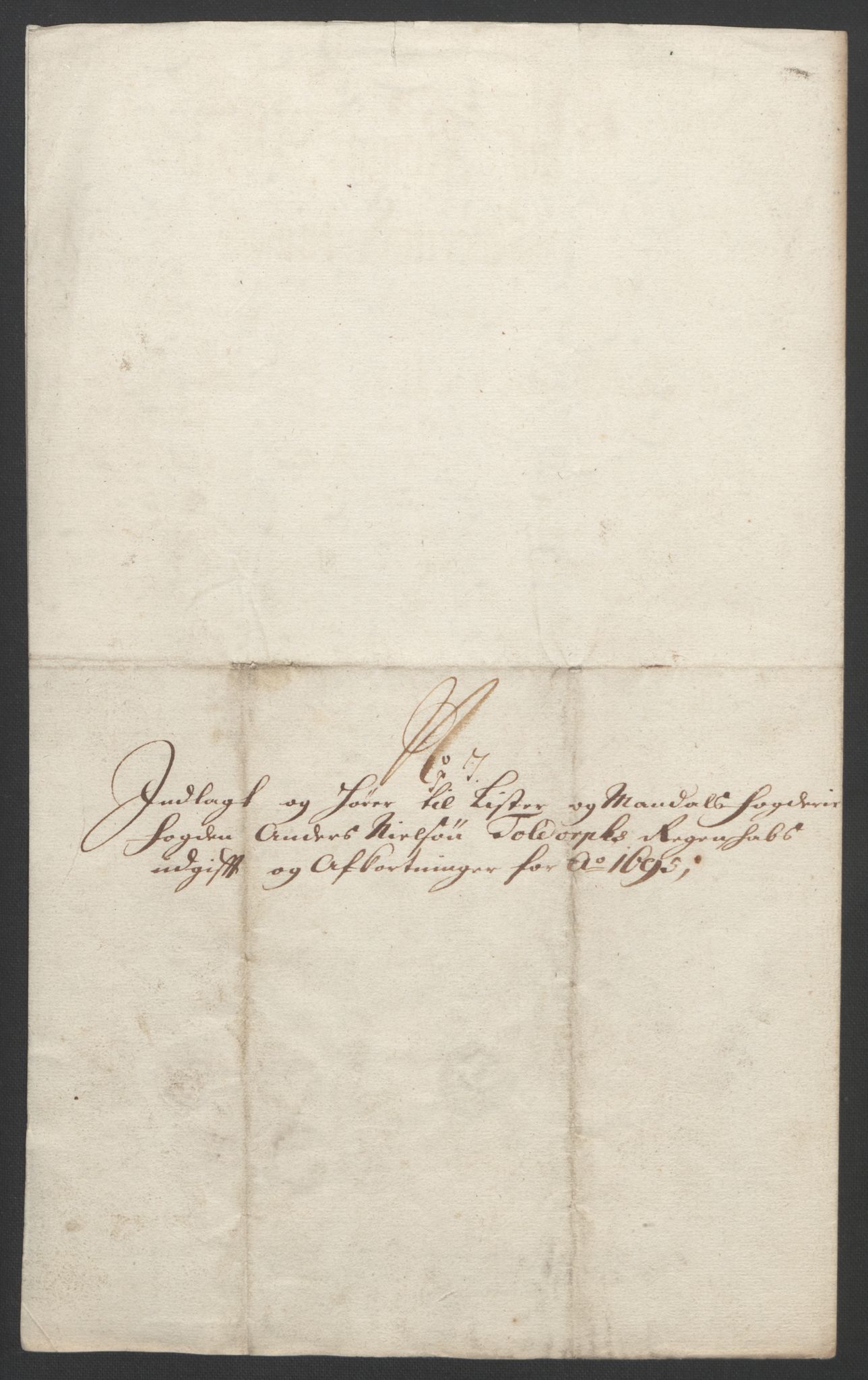 Rentekammeret inntil 1814, Reviderte regnskaper, Fogderegnskap, RA/EA-4092/R43/L2545: Fogderegnskap Lista og Mandal, 1694-1695, p. 334