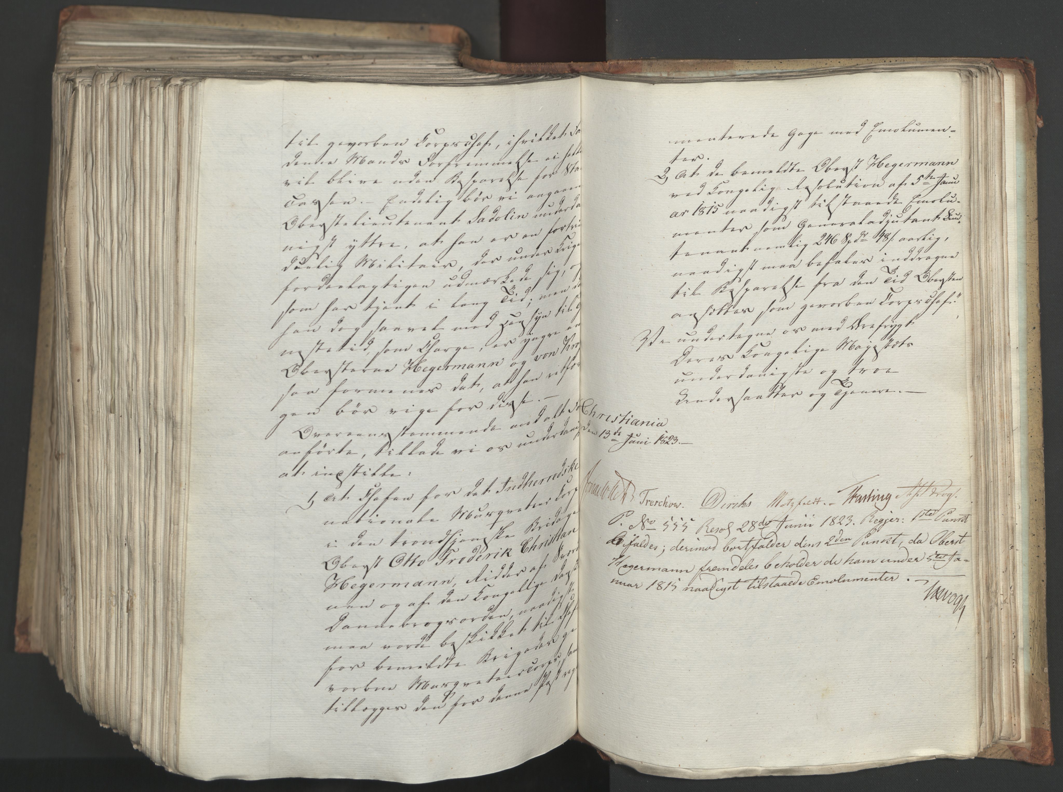 Statsrådsavdelingen i Stockholm, AV/RA-S-1003/D/Da/L0034: Regjeringsinnstillinger nr. 275-540, 1823, p. 627