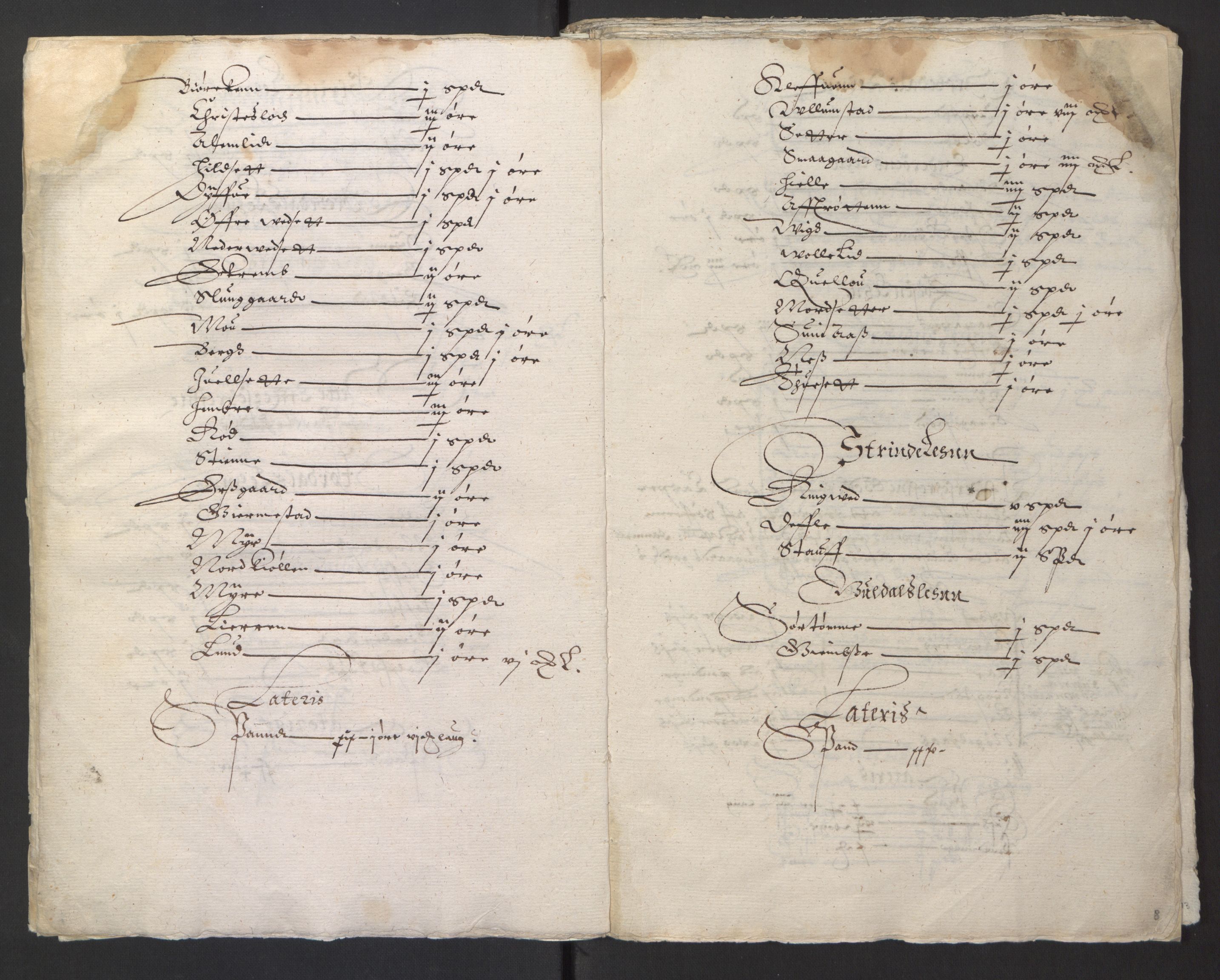 Stattholderembetet 1572-1771, AV/RA-EA-2870/Ek/L0013/0001: Jordebøker til utlikning av rosstjeneste 1624-1626: / Odelsjordebøker for Trondheim len, 1624-1625, p. 11