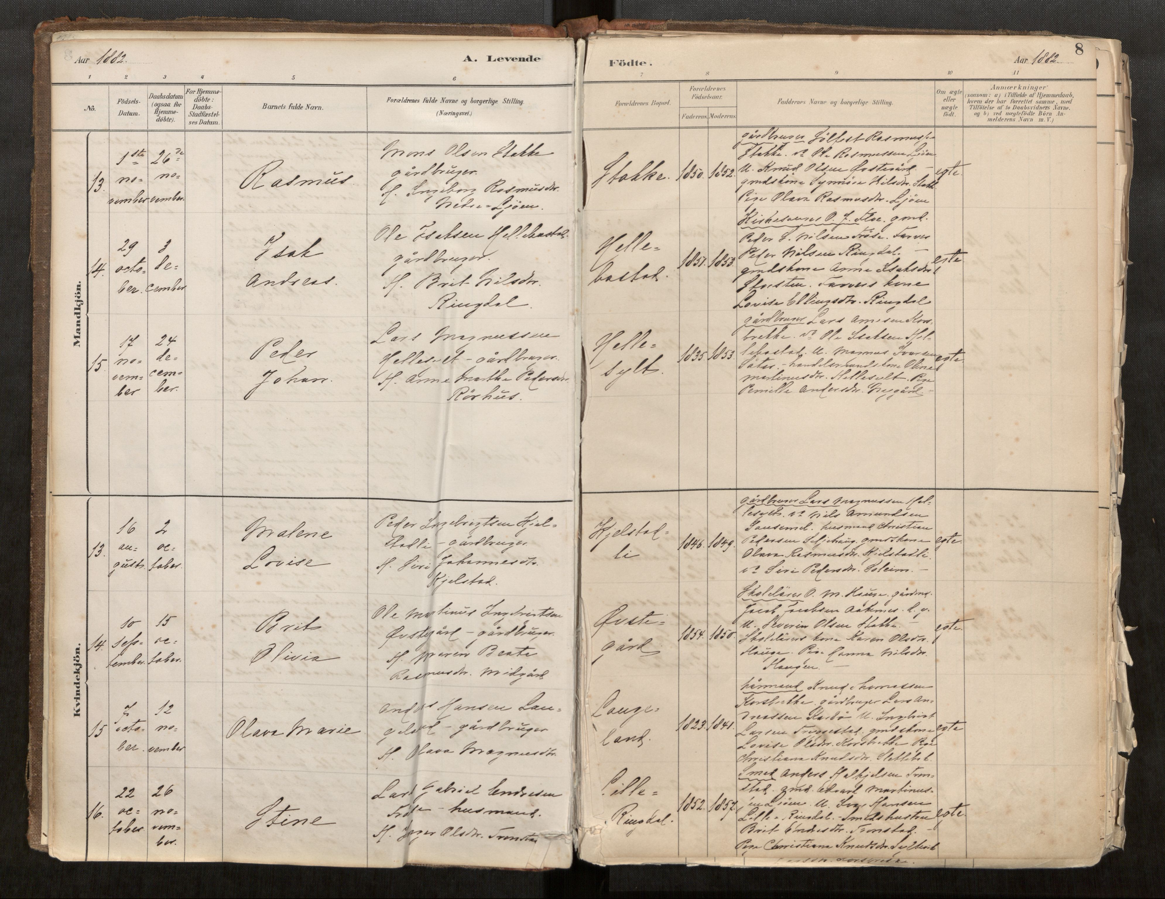 Sunnylven sokneprestkontor, AV/SAT-A-1007: Parish register (official) no. 517A08, 1882-1939, p. 8