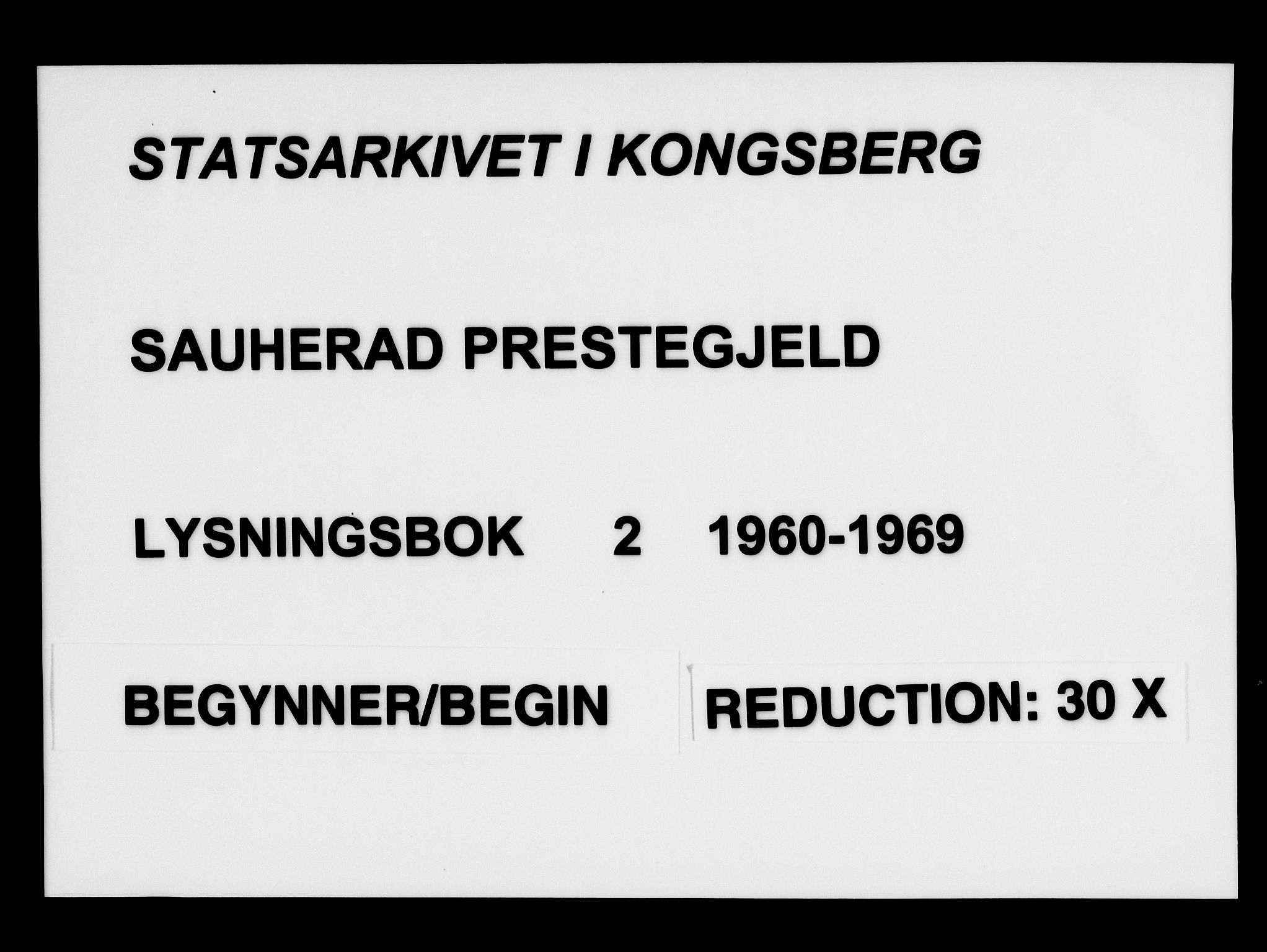 Sauherad kirkebøker, SAKO/A-298/H/Ha/L0002: Banns register no. 2, 1960-1969