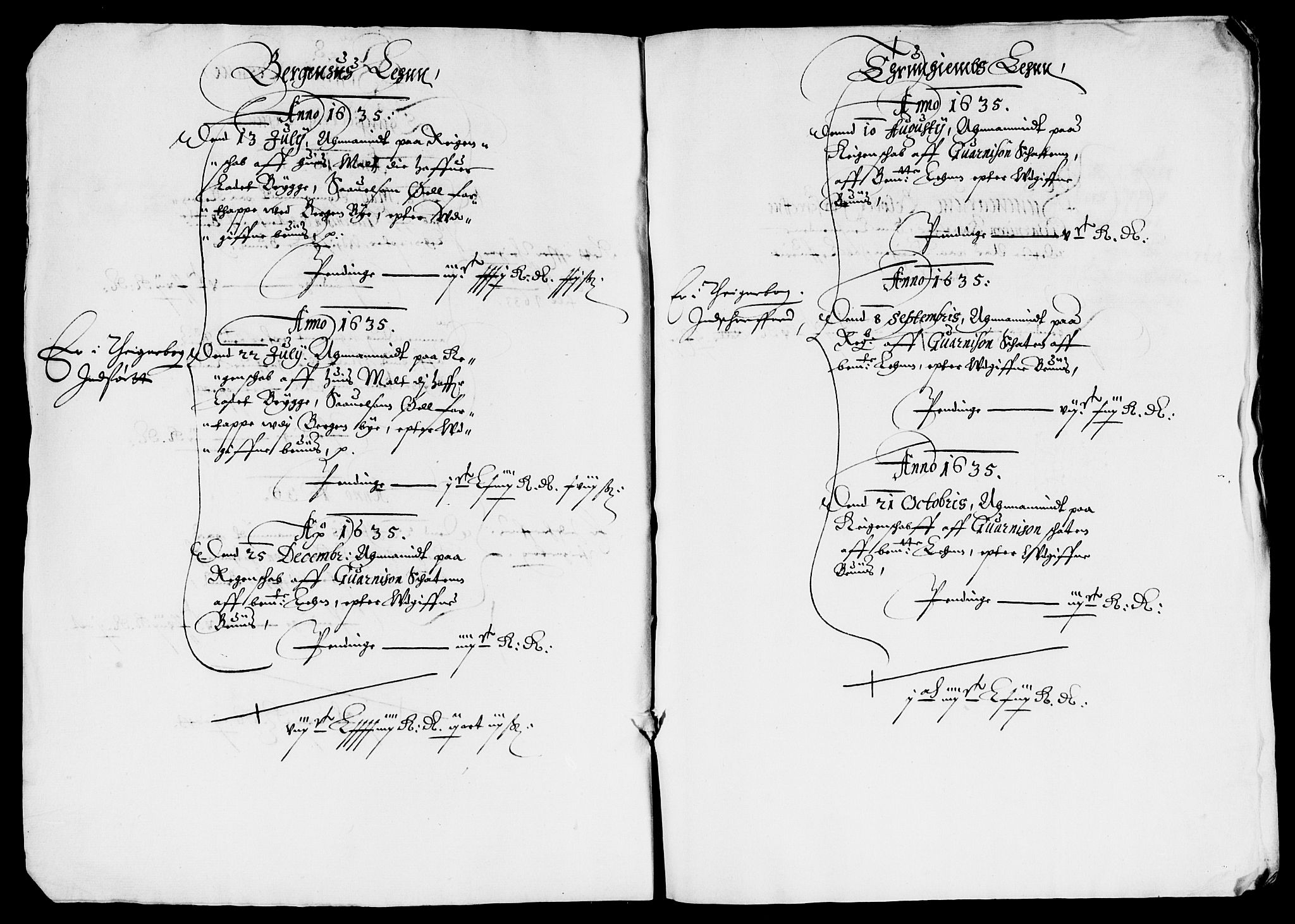 Rentekammeret inntil 1814, Reviderte regnskaper, Lensregnskaper, AV/RA-EA-5023/R/Rb/Rba/L0125: Akershus len, 1634-1636