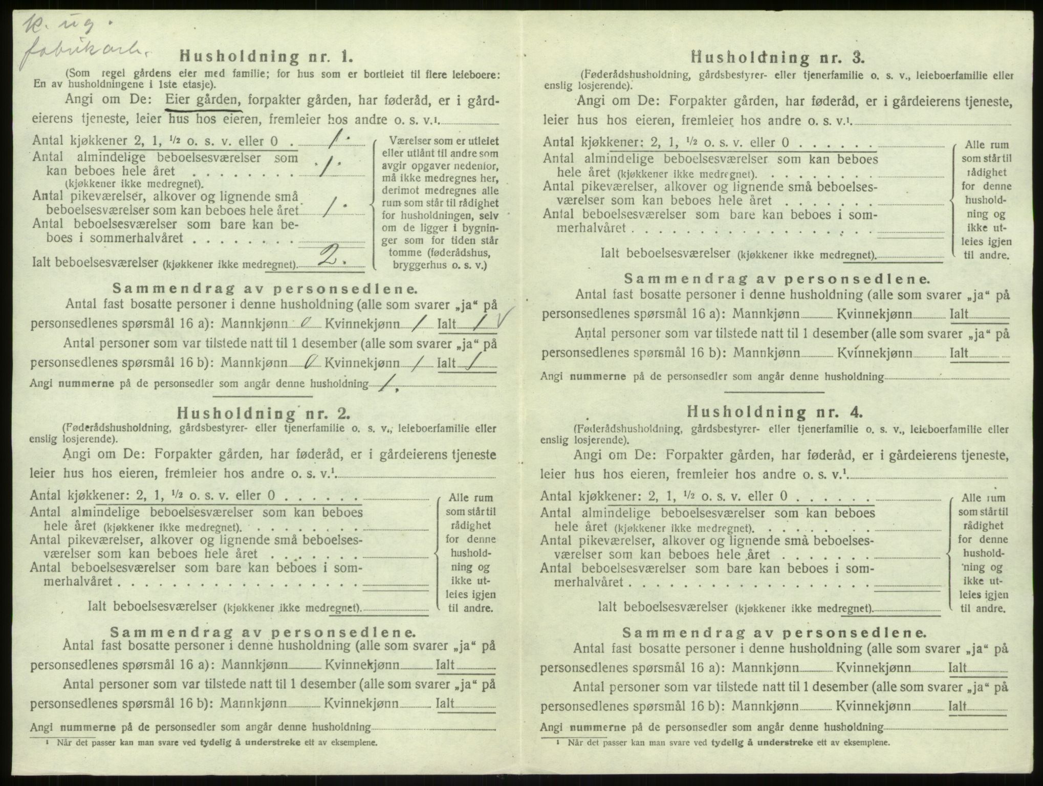 SAB, 1920 census for Åsane, 1920, p. 506