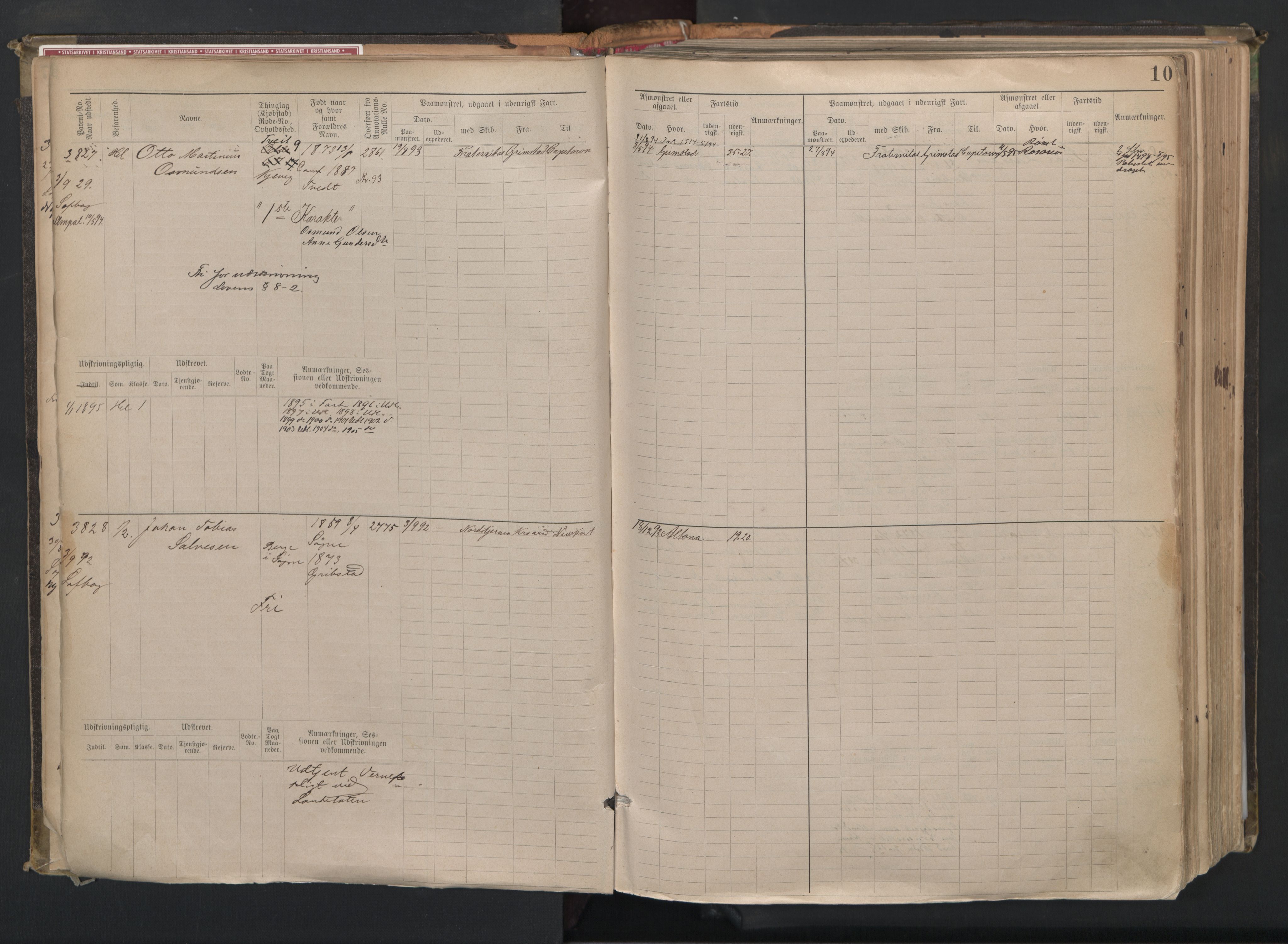 Kristiansand mønstringskrets, AV/SAK-2031-0015/F/Fb/L0008: Hovedrulle nr 3811-4580, I-15, 1893-1940, p. 11