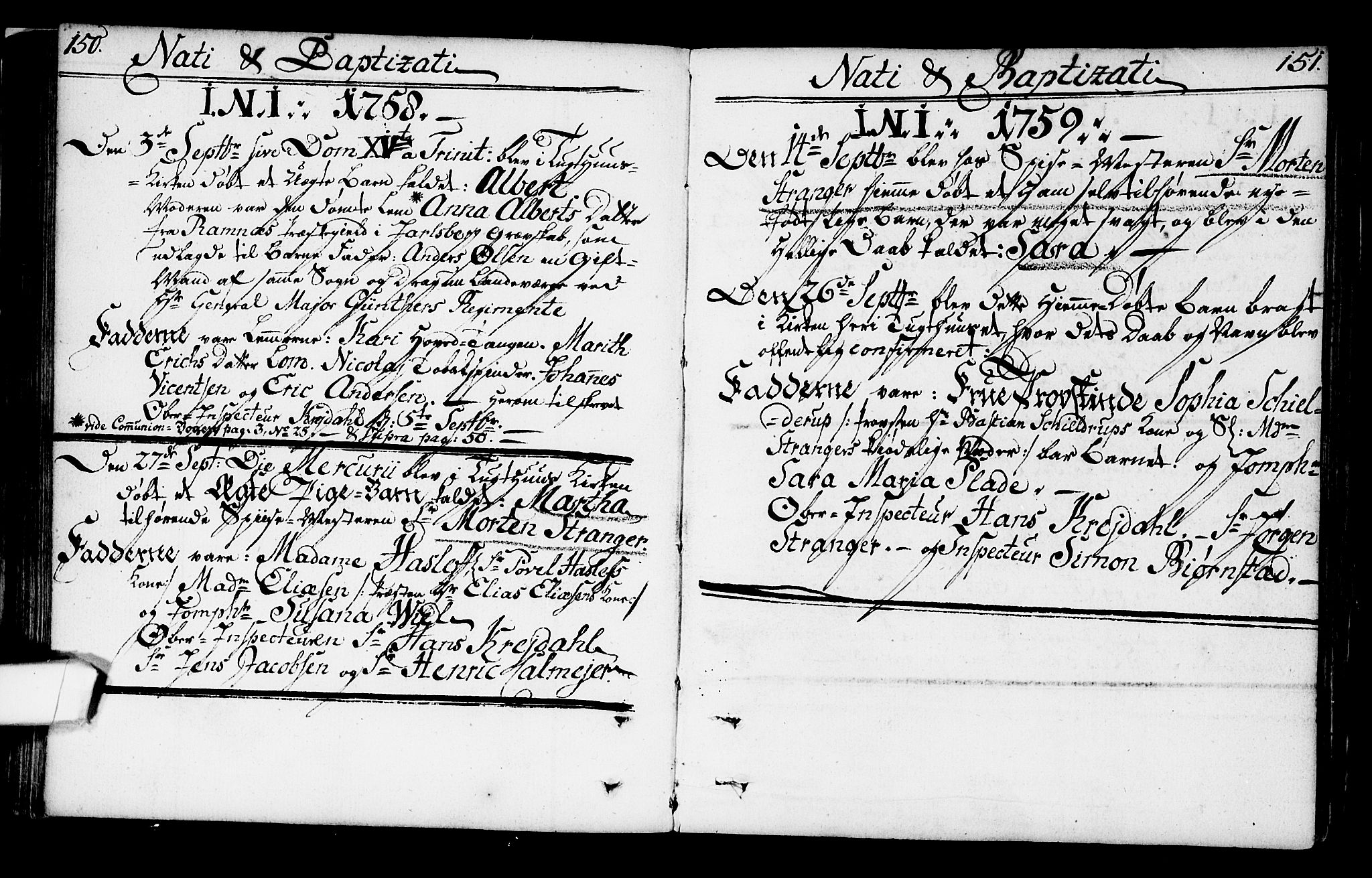 Kristiania tukthusprest Kirkebøker, SAO/A-10881/F/Fa/L0001: Parish register (official) no. 1, 1758-1828, p. 150-151
