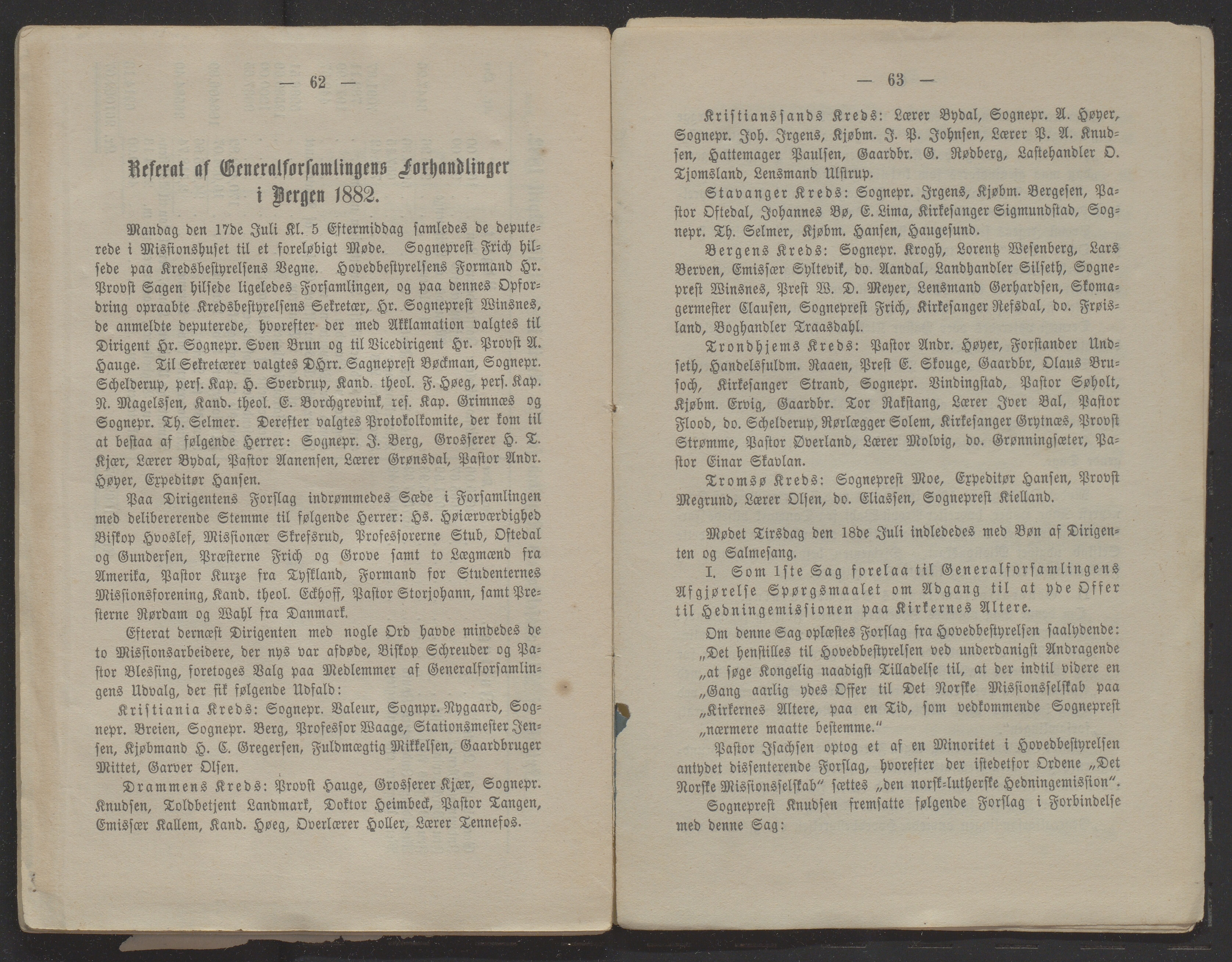 Det Norske Misjonsselskap - hovedadministrasjonen, VID/MA-A-1045/D/Db/Dba/L0338/0009: Beretninger, Bøker, Skrifter o.l   / Årsberetninger 40. , 1882, p. 62-63