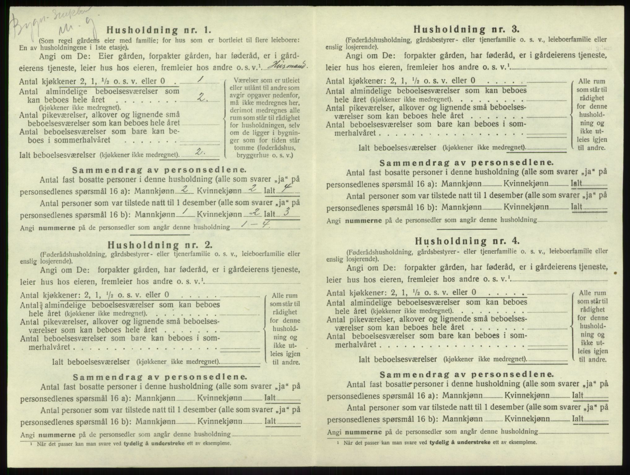 SAB, 1920 census for Førde, 1920, p. 451