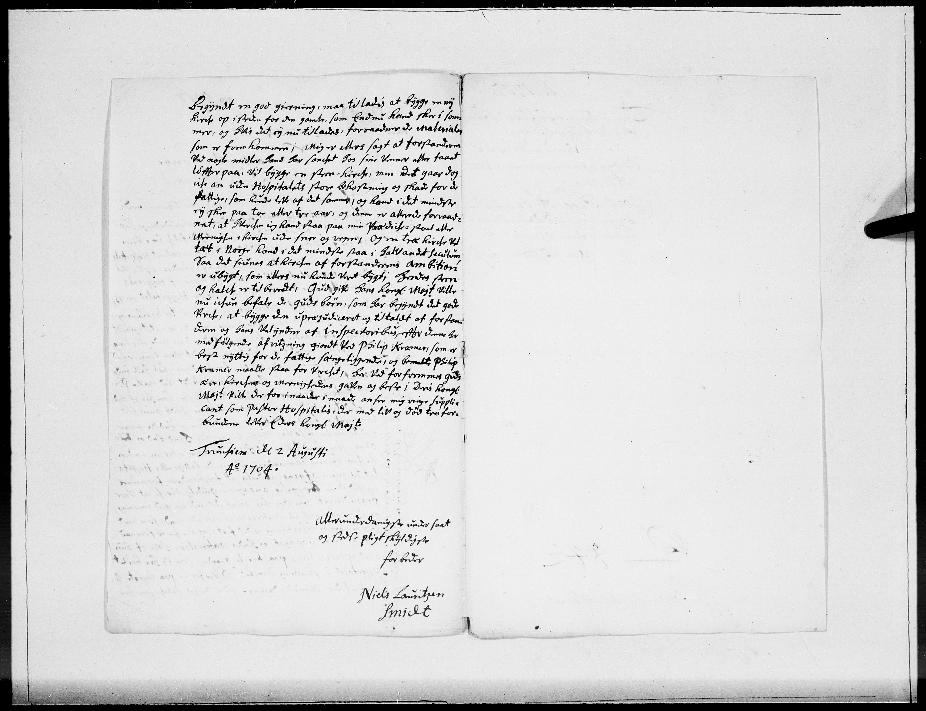 Danske Kanselli 1572-1799, AV/RA-EA-3023/F/Fc/Fcc/Fcca/L0058: Norske innlegg 1572-1799, 1705, p. 16