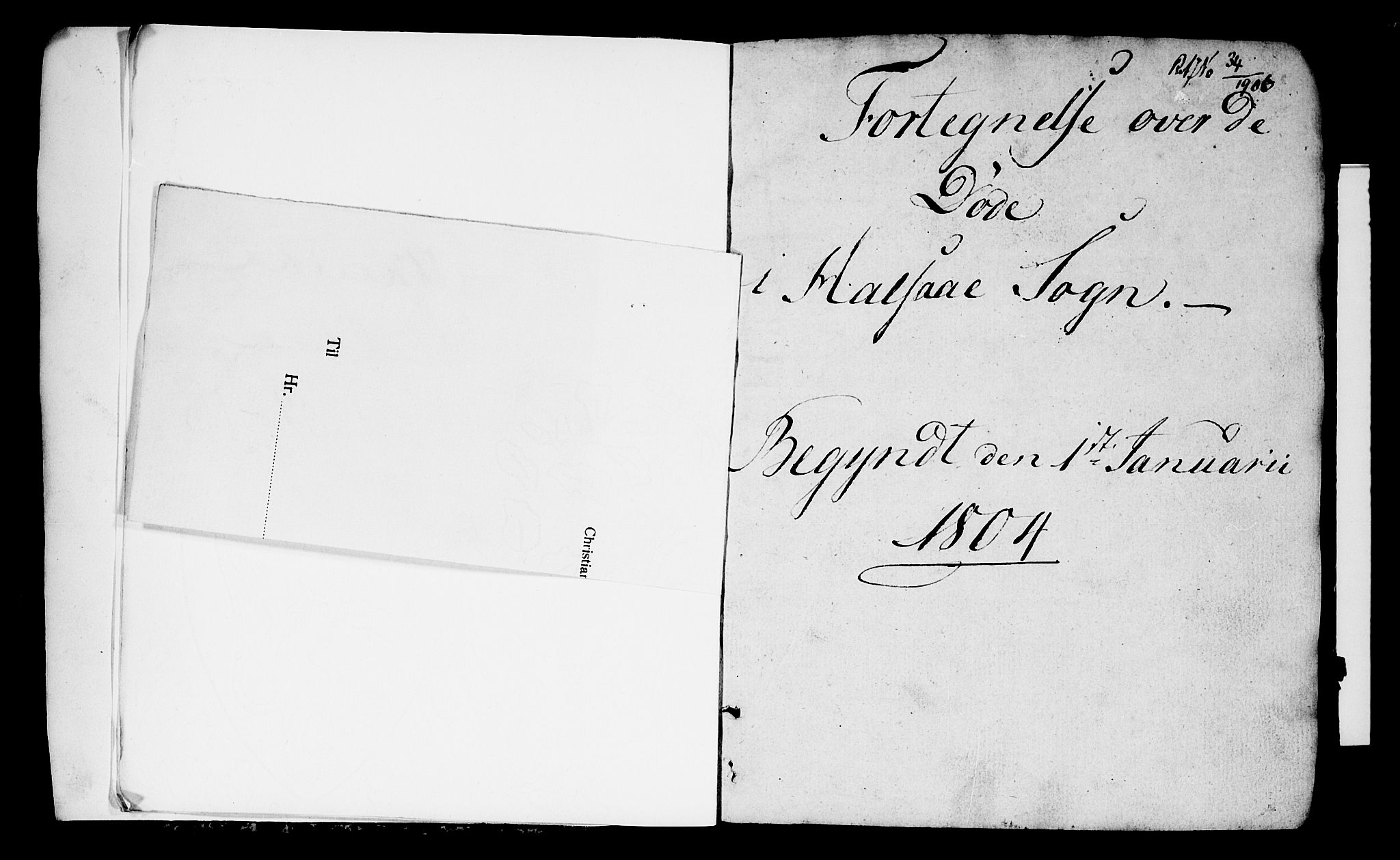 Mandal sokneprestkontor, SAK/1111-0030/F/Fa/Faa/L0009: Parish register (official) no. A 9, 1804-1818