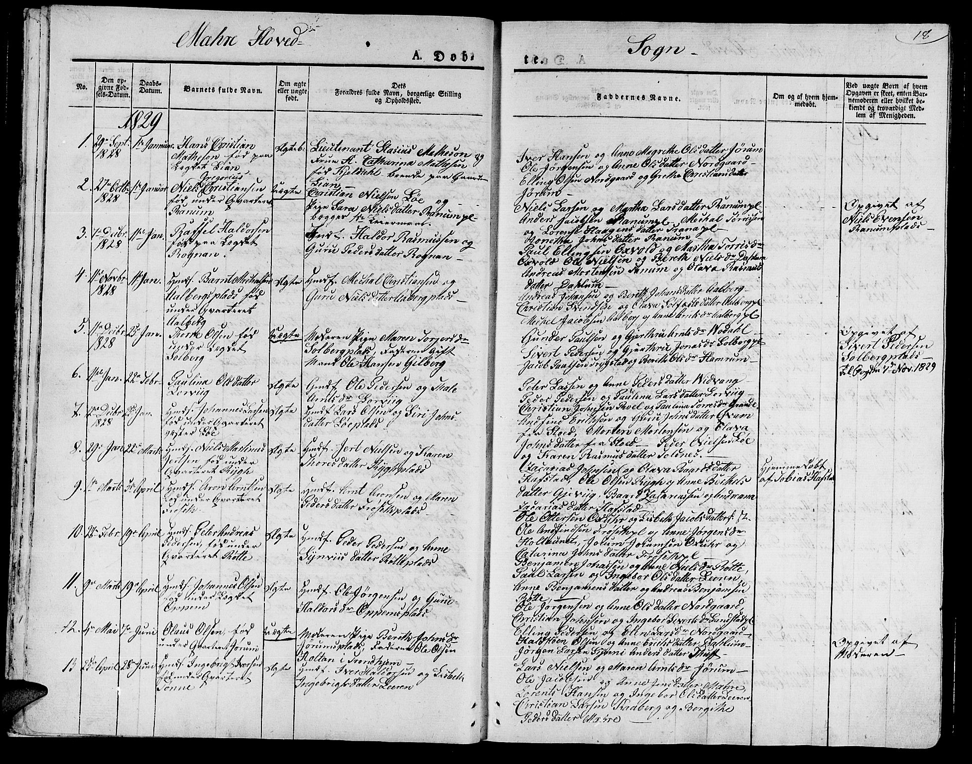 Ministerialprotokoller, klokkerbøker og fødselsregistre - Nord-Trøndelag, SAT/A-1458/735/L0336: Parish register (official) no. 735A05 /1, 1825-1835, p. 18