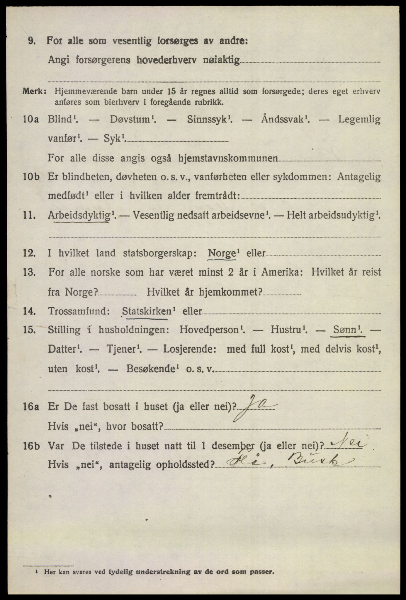 SAKO, 1920 census for Ådal, 1920, p. 4191