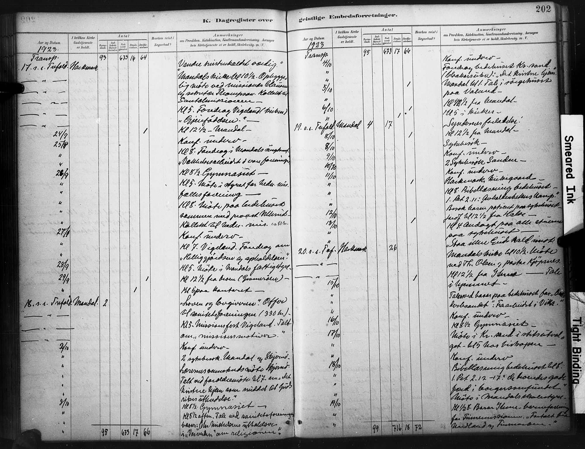 Mandal sokneprestkontor, AV/SAK-1111-0030/F/Fa/Faa/L0017: Parish register (official) no. A 17, 1880-1926, p. 202