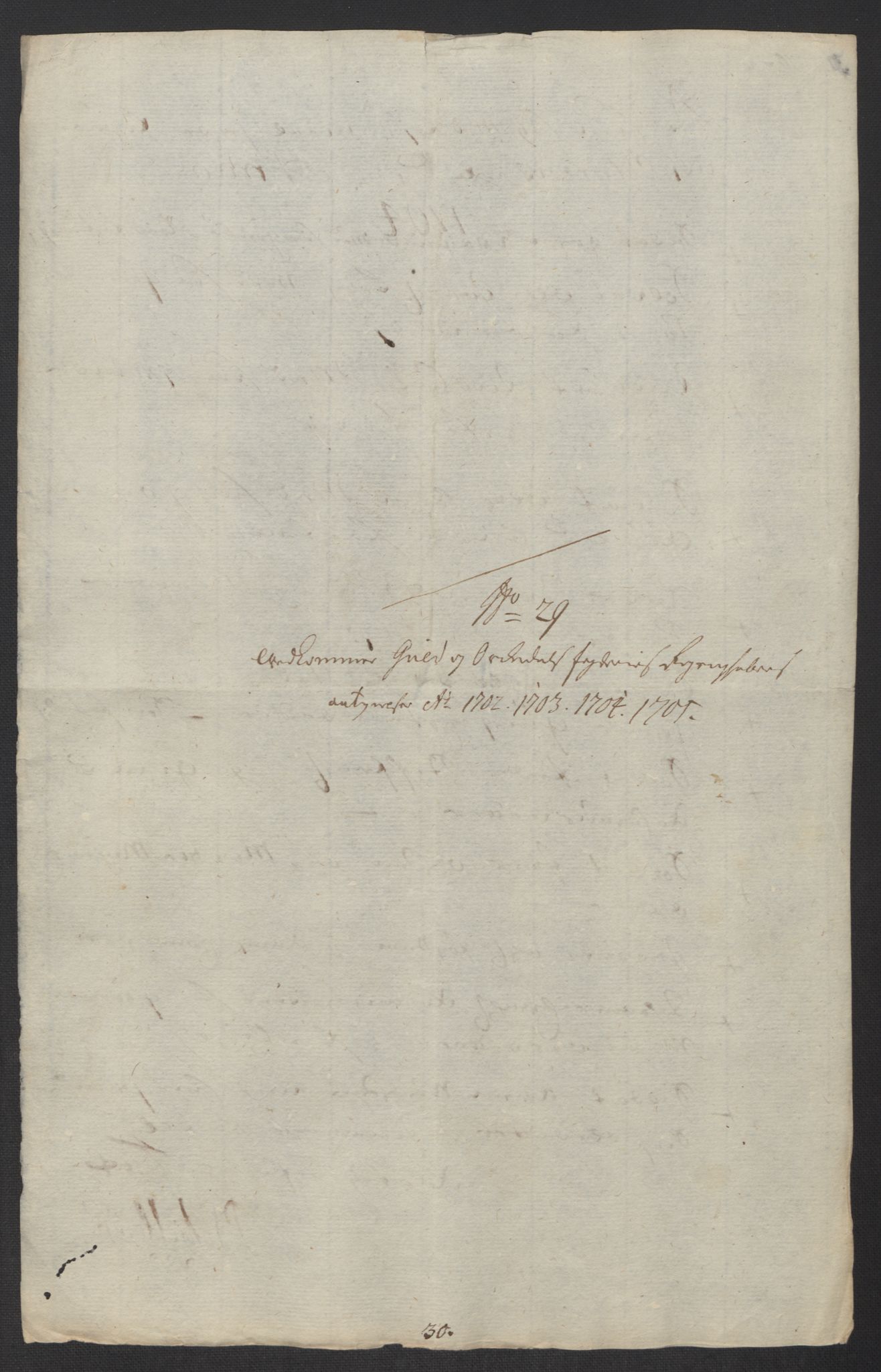 Rentekammeret inntil 1814, Reviderte regnskaper, Fogderegnskap, AV/RA-EA-4092/R60/L3955: Fogderegnskap Orkdal og Gauldal, 1705, p. 543