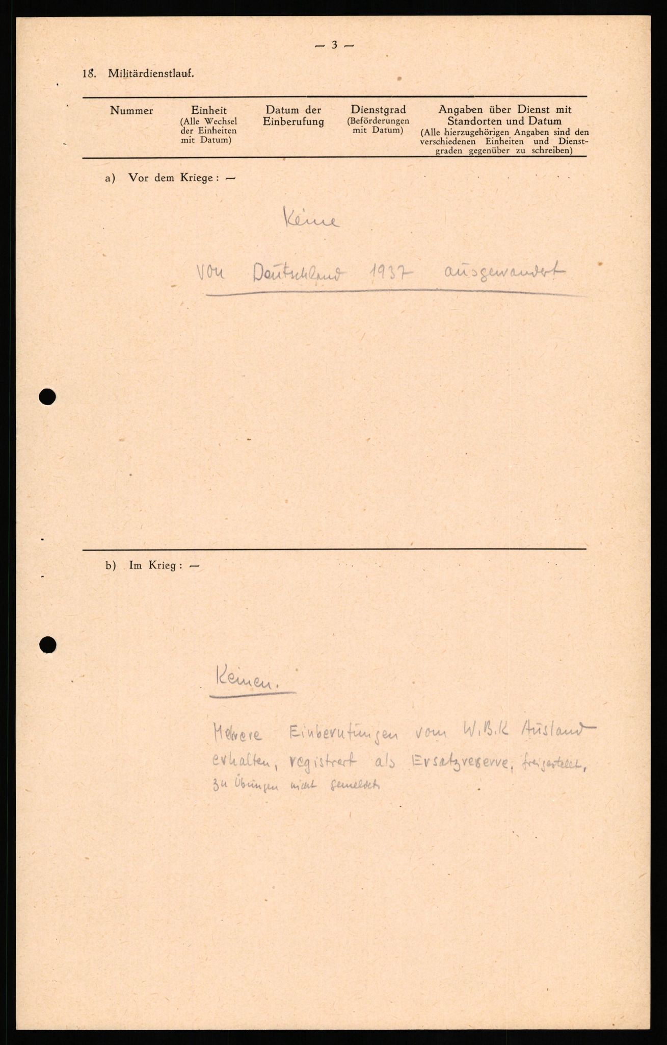 Forsvaret, Forsvarets overkommando II, AV/RA-RAFA-3915/D/Db/L0030: CI Questionaires. Tyske okkupasjonsstyrker i Norge. Tyskere., 1945-1946, p. 434