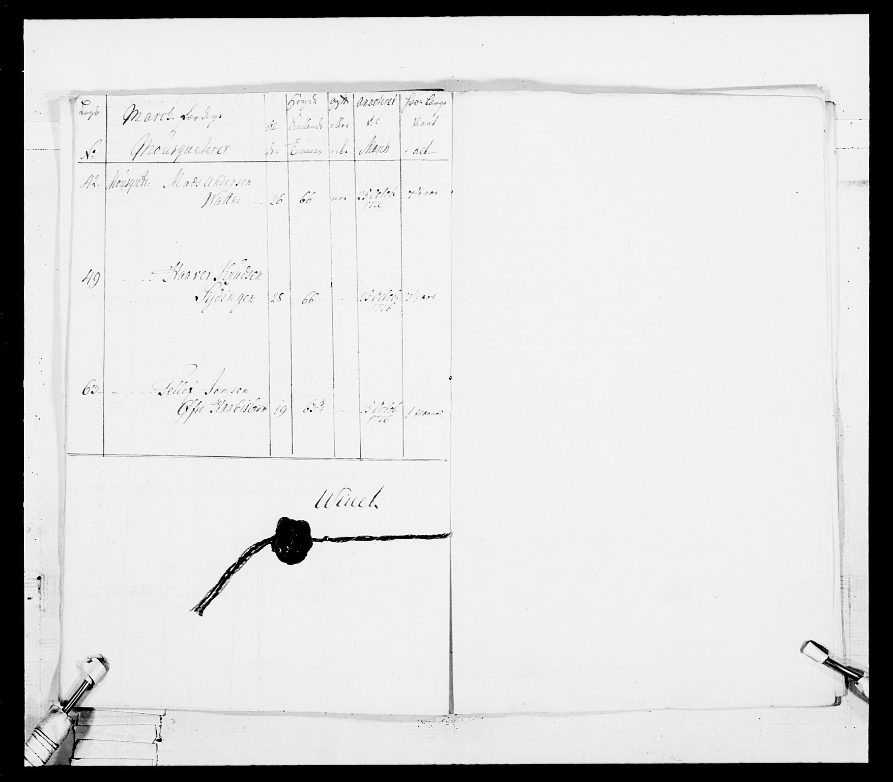 Generalitets- og kommissariatskollegiet, Det kongelige norske kommissariatskollegium, AV/RA-EA-5420/E/Eh/L0101: 1. Vesterlenske nasjonale infanteriregiment, 1766-1777, p. 465