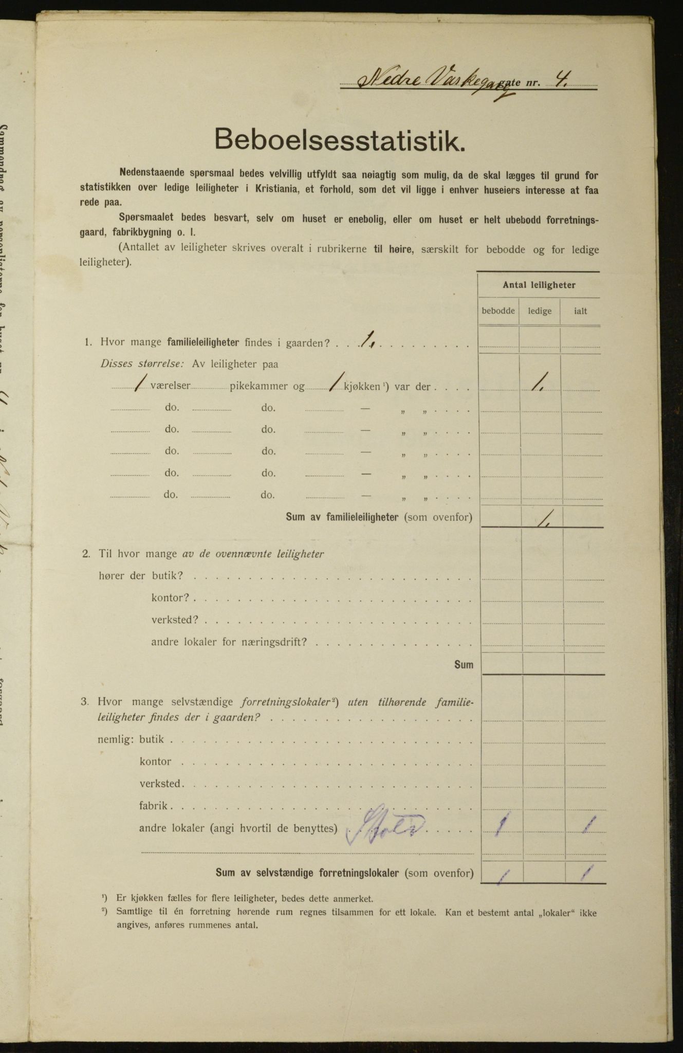 OBA, Municipal Census 1912 for Kristiania, 1912, p. 70106