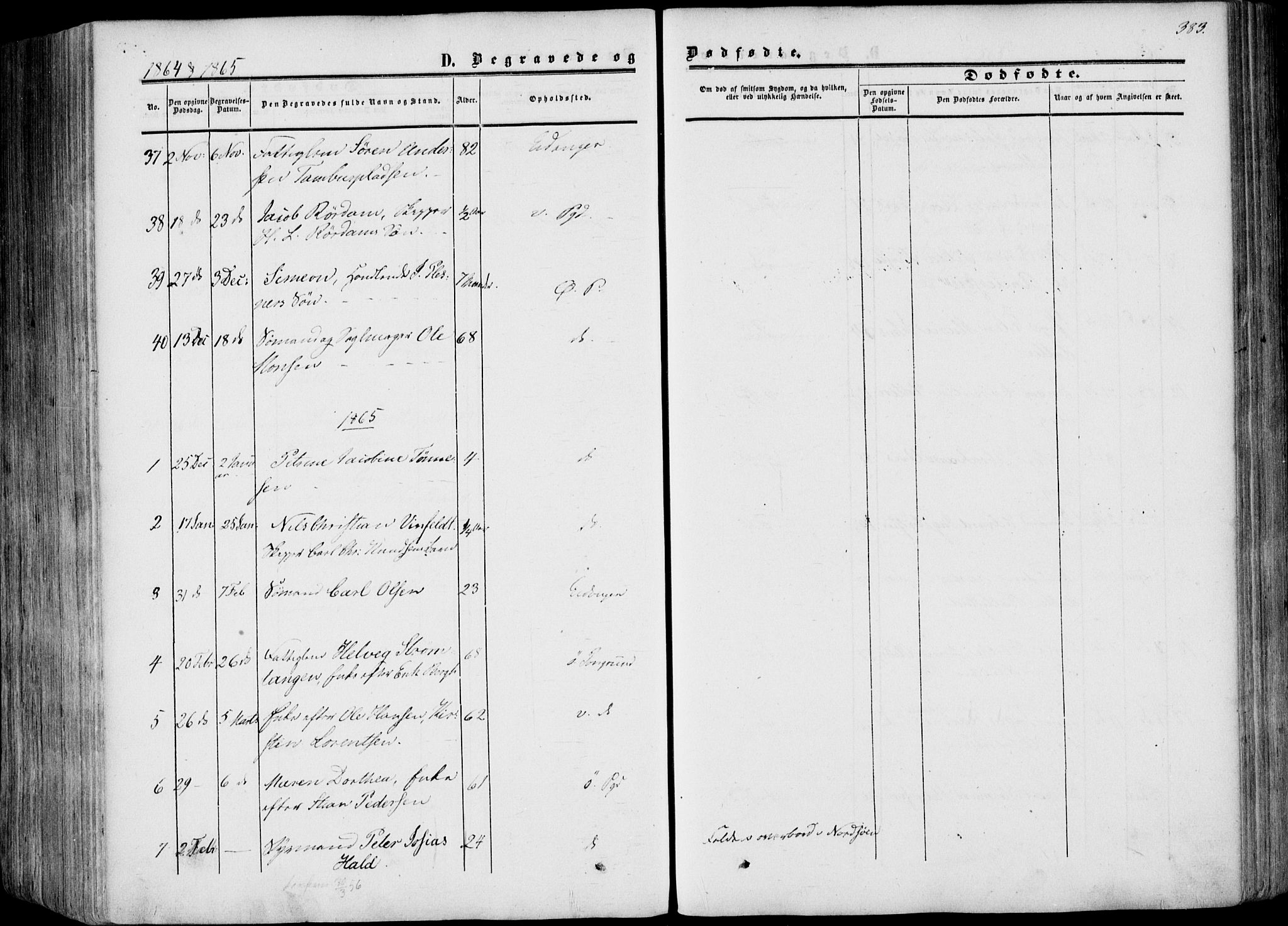 Porsgrunn kirkebøker , AV/SAKO-A-104/F/Fa/L0007: Parish register (official) no. 7, 1858-1877, p. 383