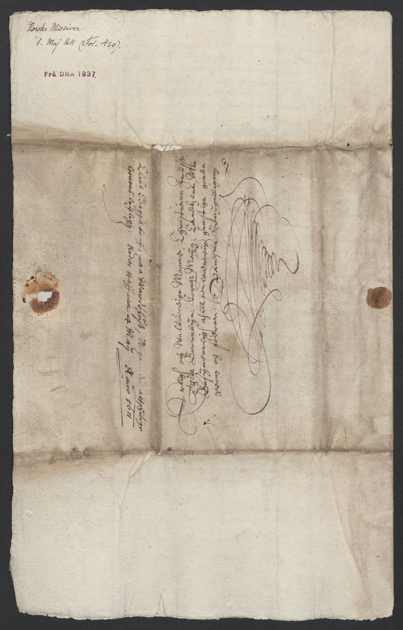 Danske Kanselli 1572-1799, AV/RA-EA-3023/F/Fc/Fcc/Fcca/L0001: Norske innlegg 1572-1799, 1574-1612, p. 242