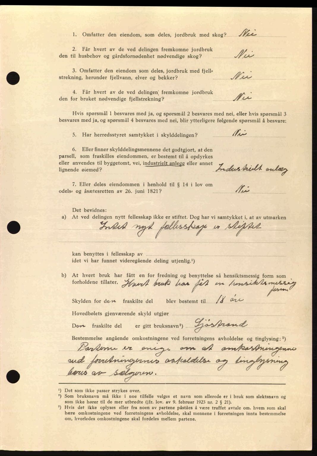 Romsdal sorenskriveri, AV/SAT-A-4149/1/2/2C: Mortgage book no. A11, 1941-1942, Diary no: : 2245/1941