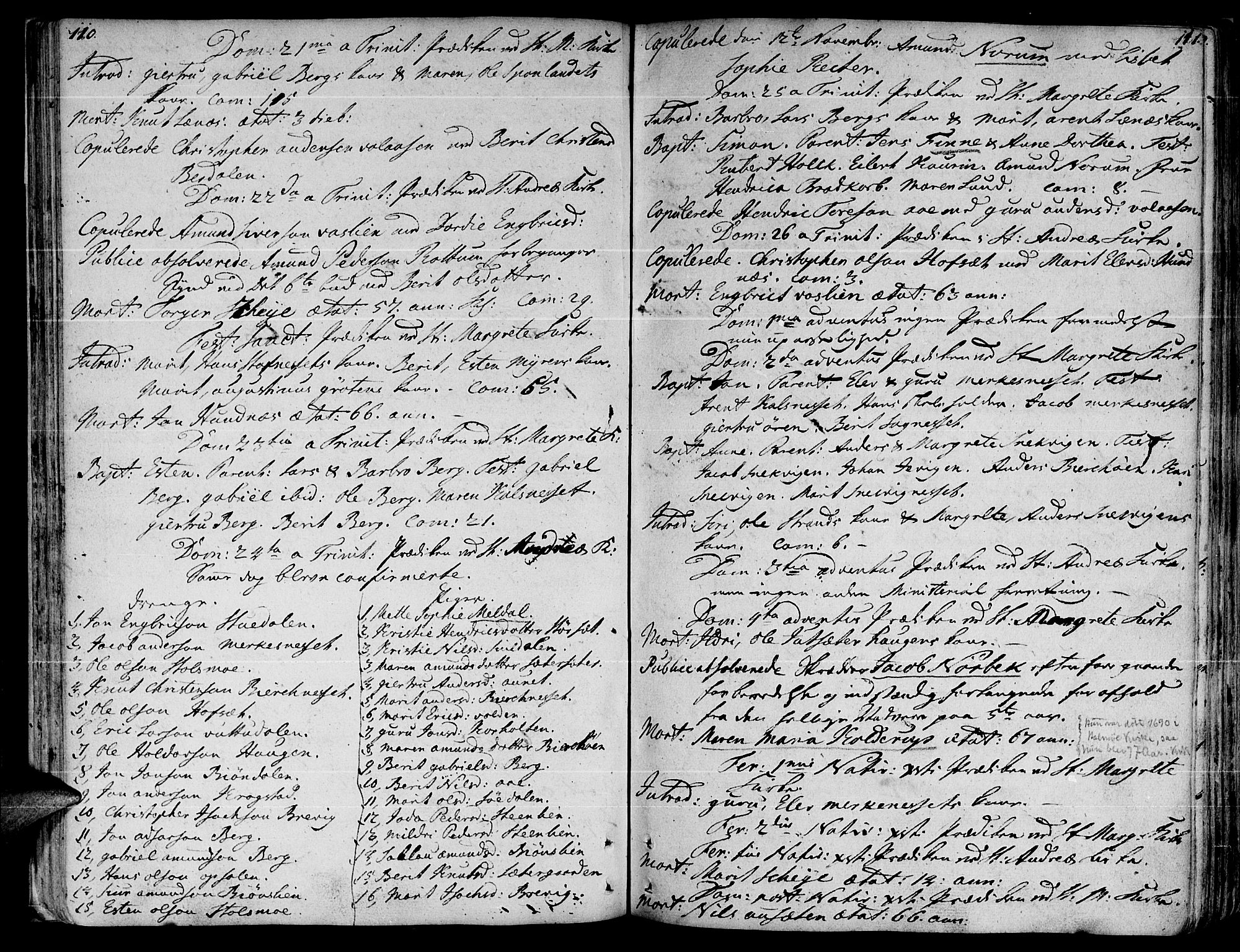Ministerialprotokoller, klokkerbøker og fødselsregistre - Sør-Trøndelag, SAT/A-1456/630/L0489: Parish register (official) no. 630A02, 1757-1794, p. 110-111