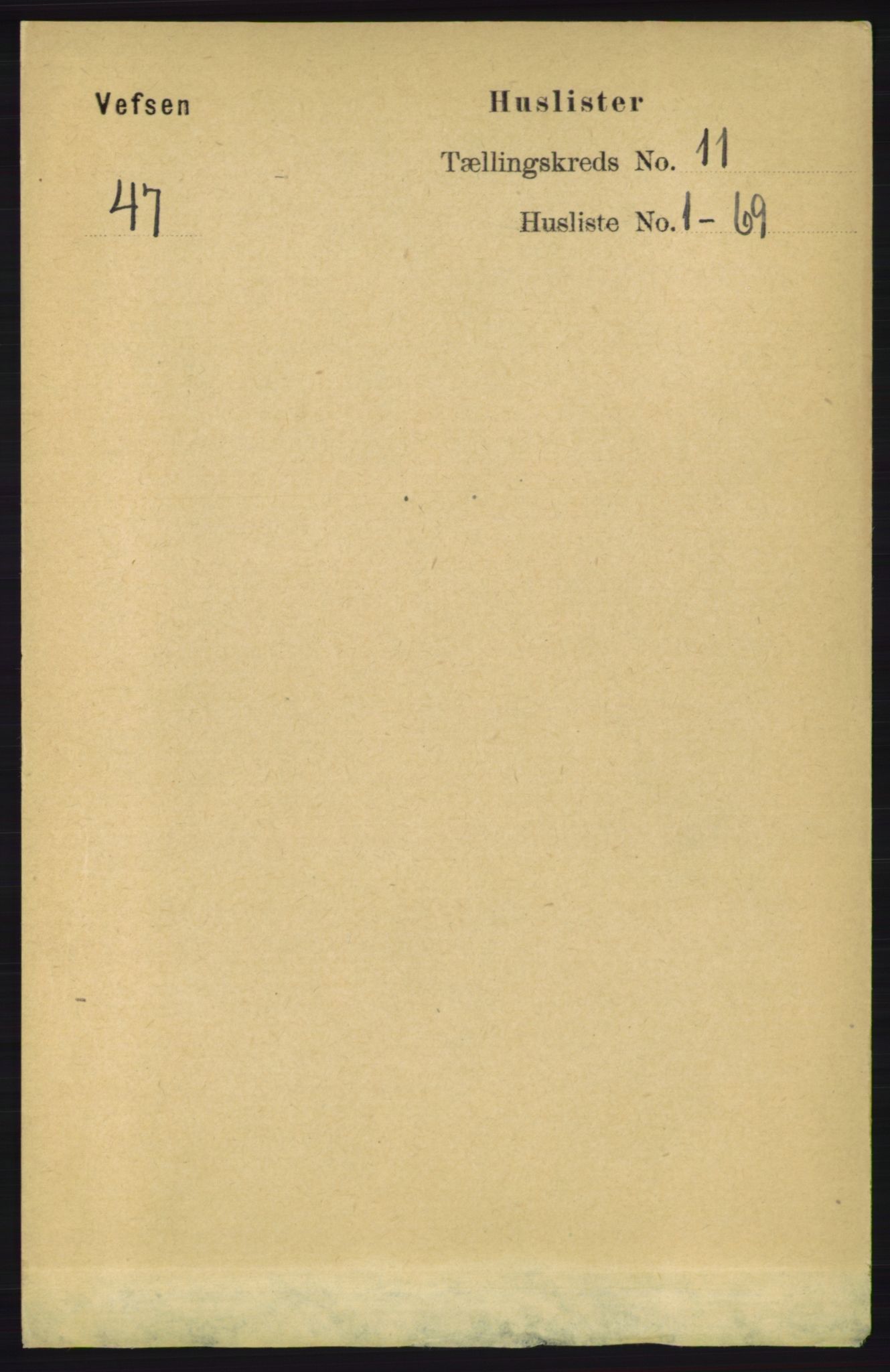 RA, 1891 census for 1824 Vefsn, 1891, p. 5592
