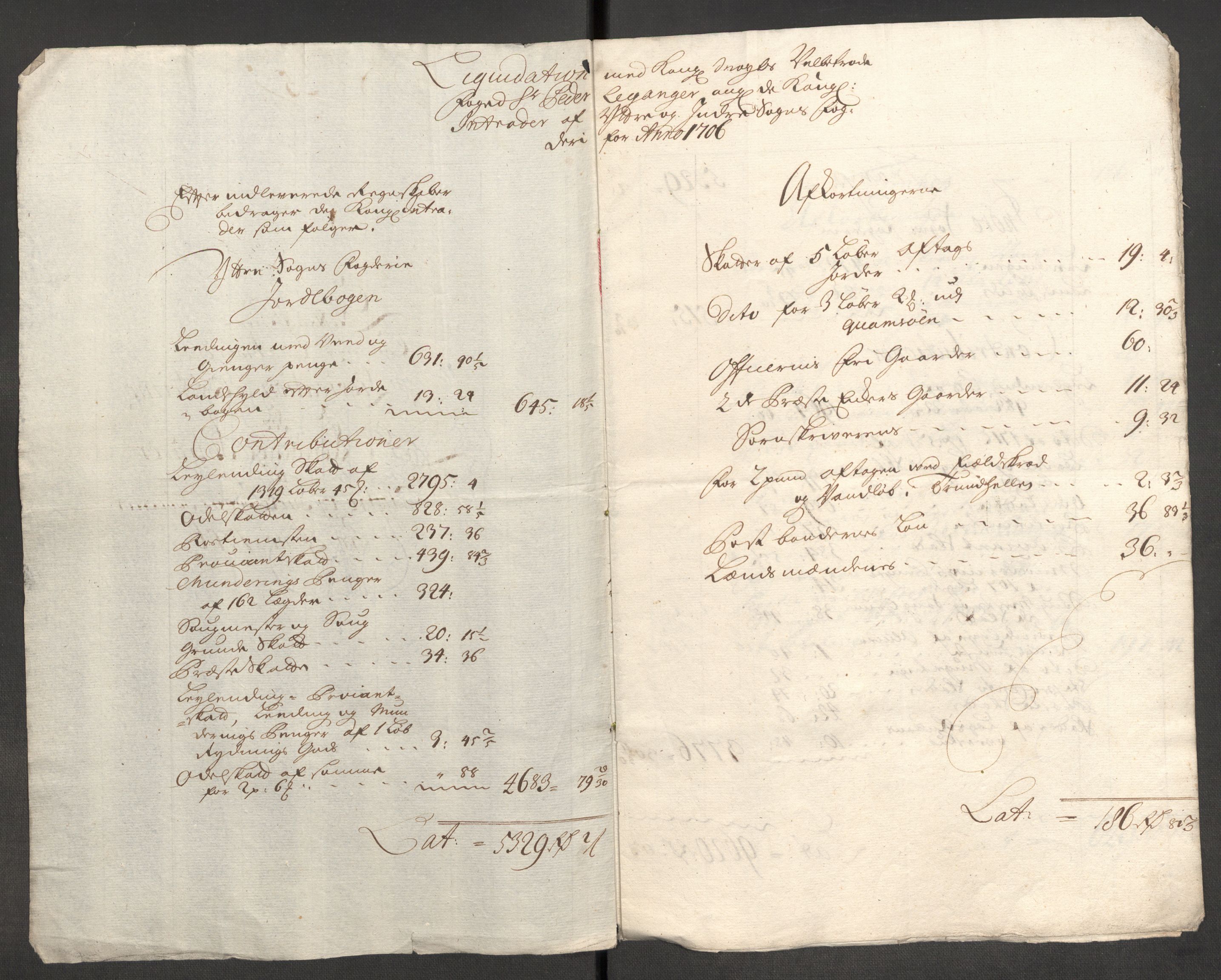 Rentekammeret inntil 1814, Reviderte regnskaper, Fogderegnskap, RA/EA-4092/R52/L3314: Fogderegnskap Sogn, 1705-1707, p. 231