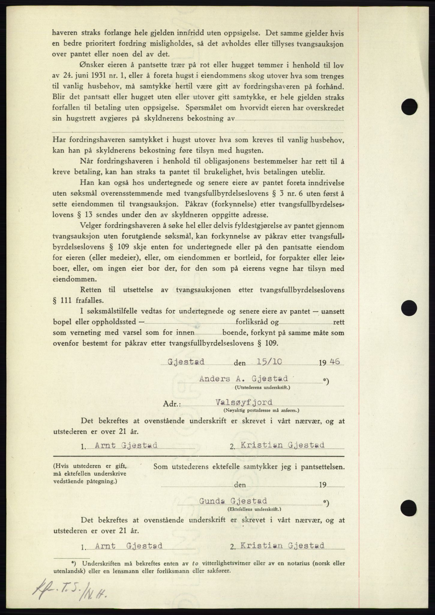 Nordmøre sorenskriveri, AV/SAT-A-4132/1/2/2Ca: Mortgage book no. B97, 1947-1948, Diary no: : 2704/1947