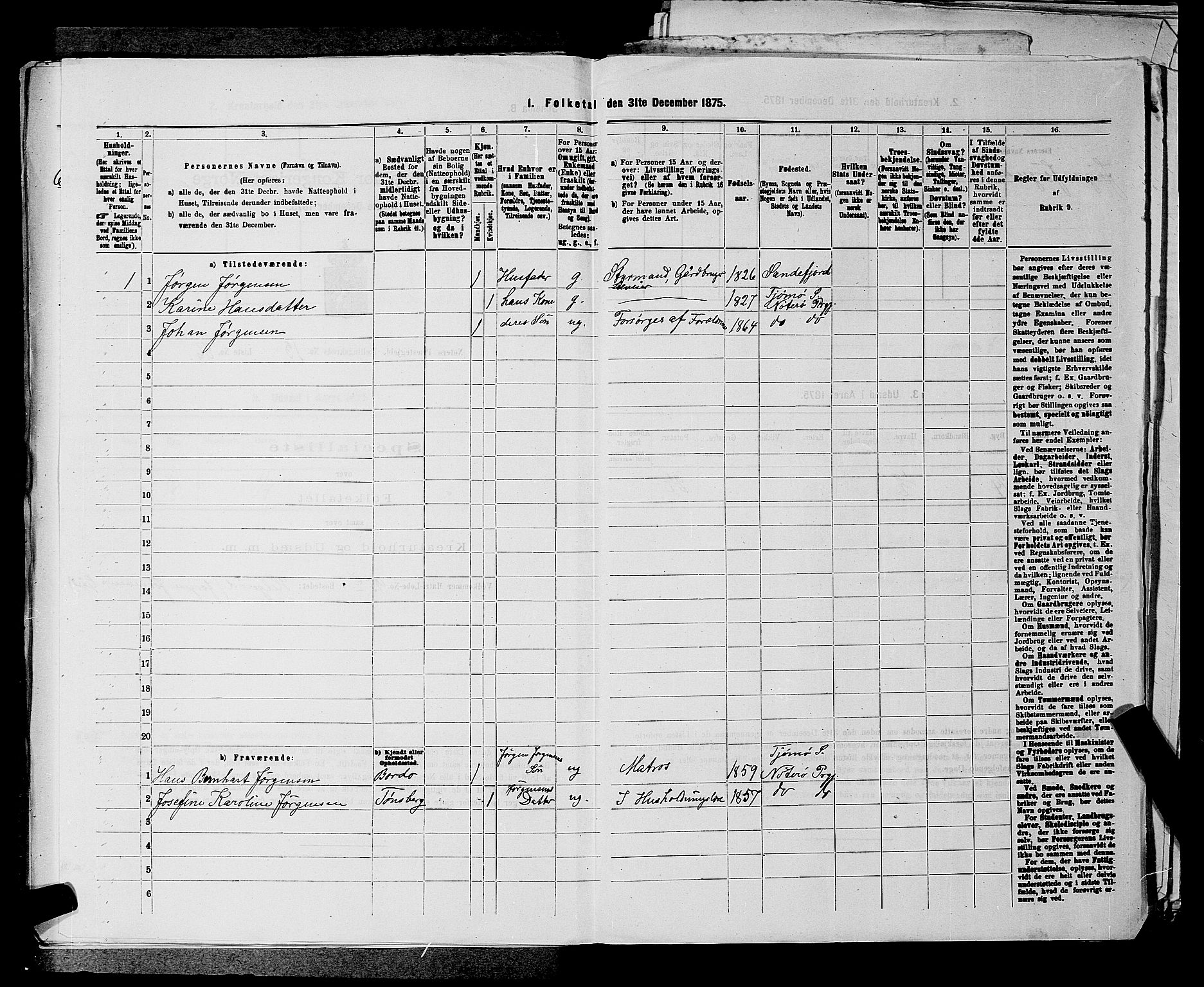 SAKO, 1875 census for 0722P Nøtterøy, 1875, p. 3027