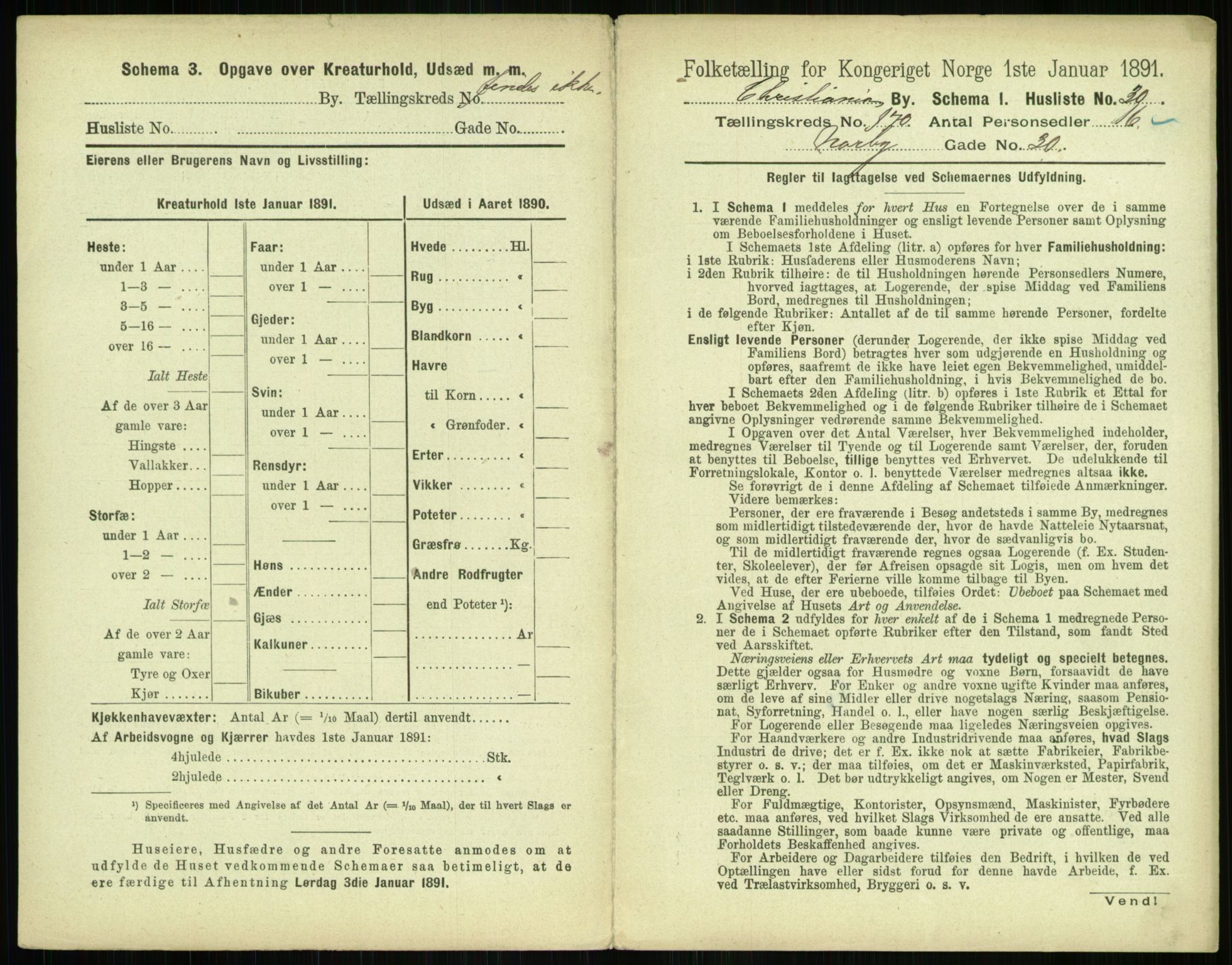 RA, 1891 census for 0301 Kristiania, 1891, p. 99604