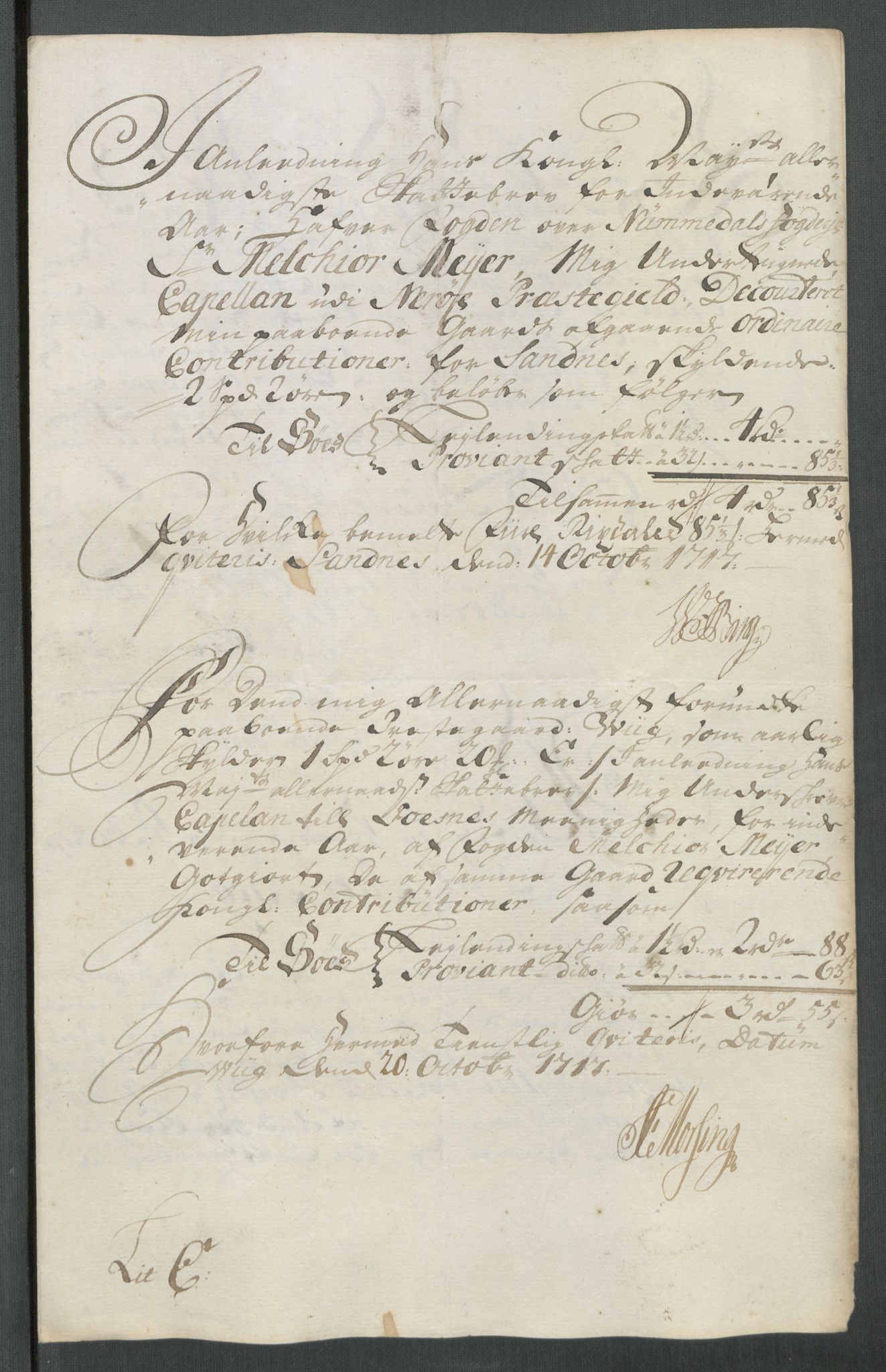 Rentekammeret inntil 1814, Reviderte regnskaper, Fogderegnskap, AV/RA-EA-4092/R64/L4438: Fogderegnskap Namdal, 1717, p. 193