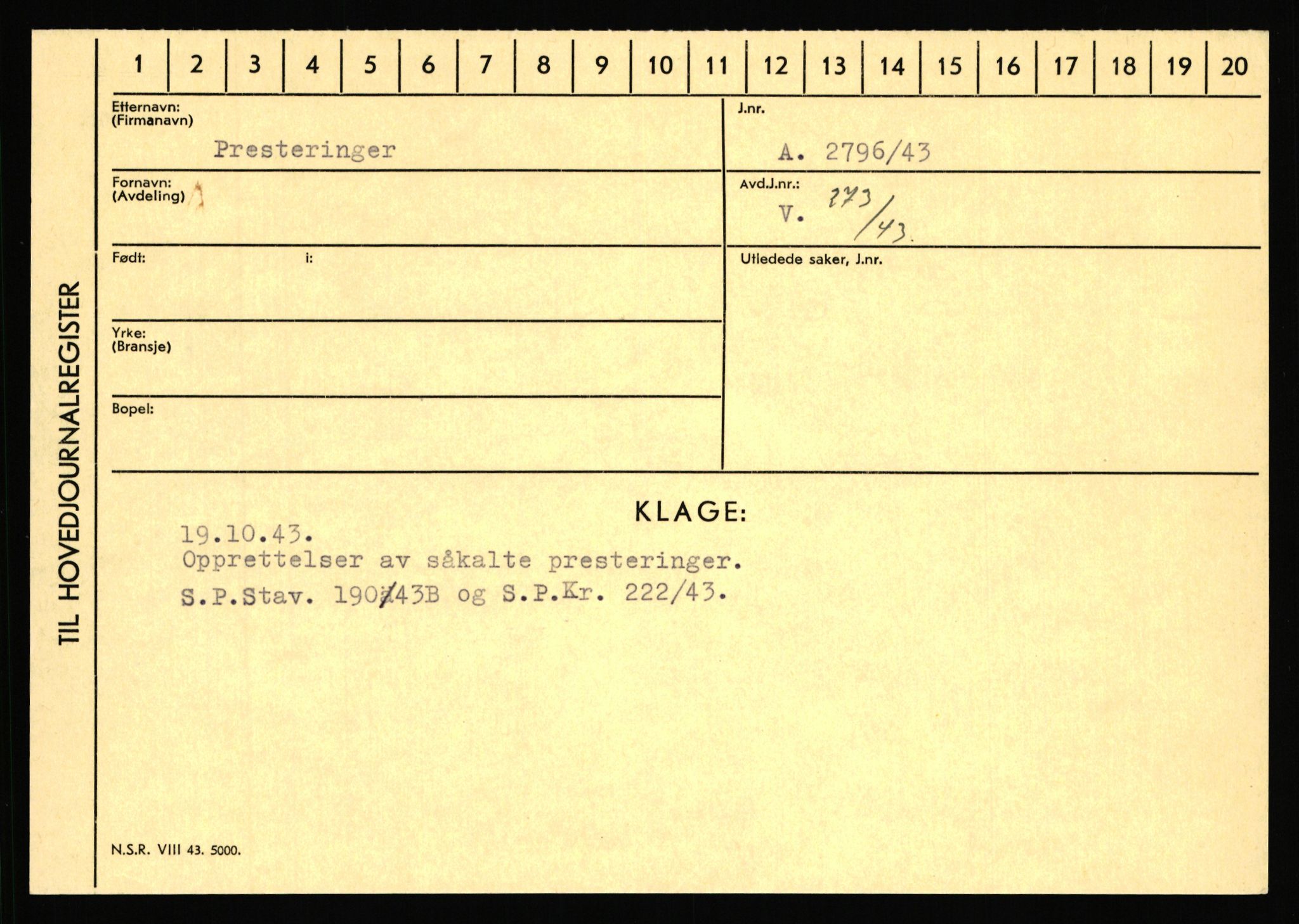 Statspolitiet - Hovedkontoret / Osloavdelingen, AV/RA-S-1329/C/Ca/L0012: Oanæs - Quistgaard	, 1943-1945, p. 4797