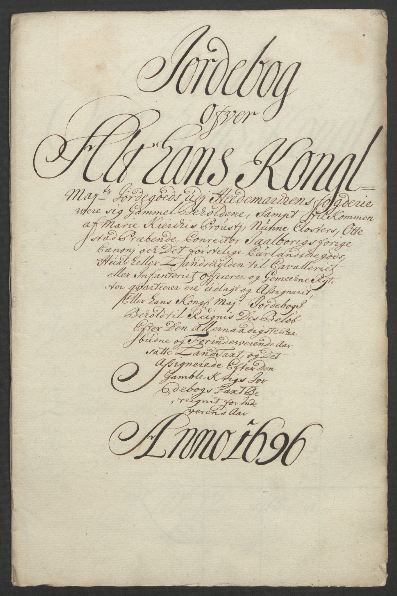 Rentekammeret inntil 1814, Reviderte regnskaper, Fogderegnskap, RA/EA-4092/R16/L1036: Fogderegnskap Hedmark, 1695-1696, p. 292