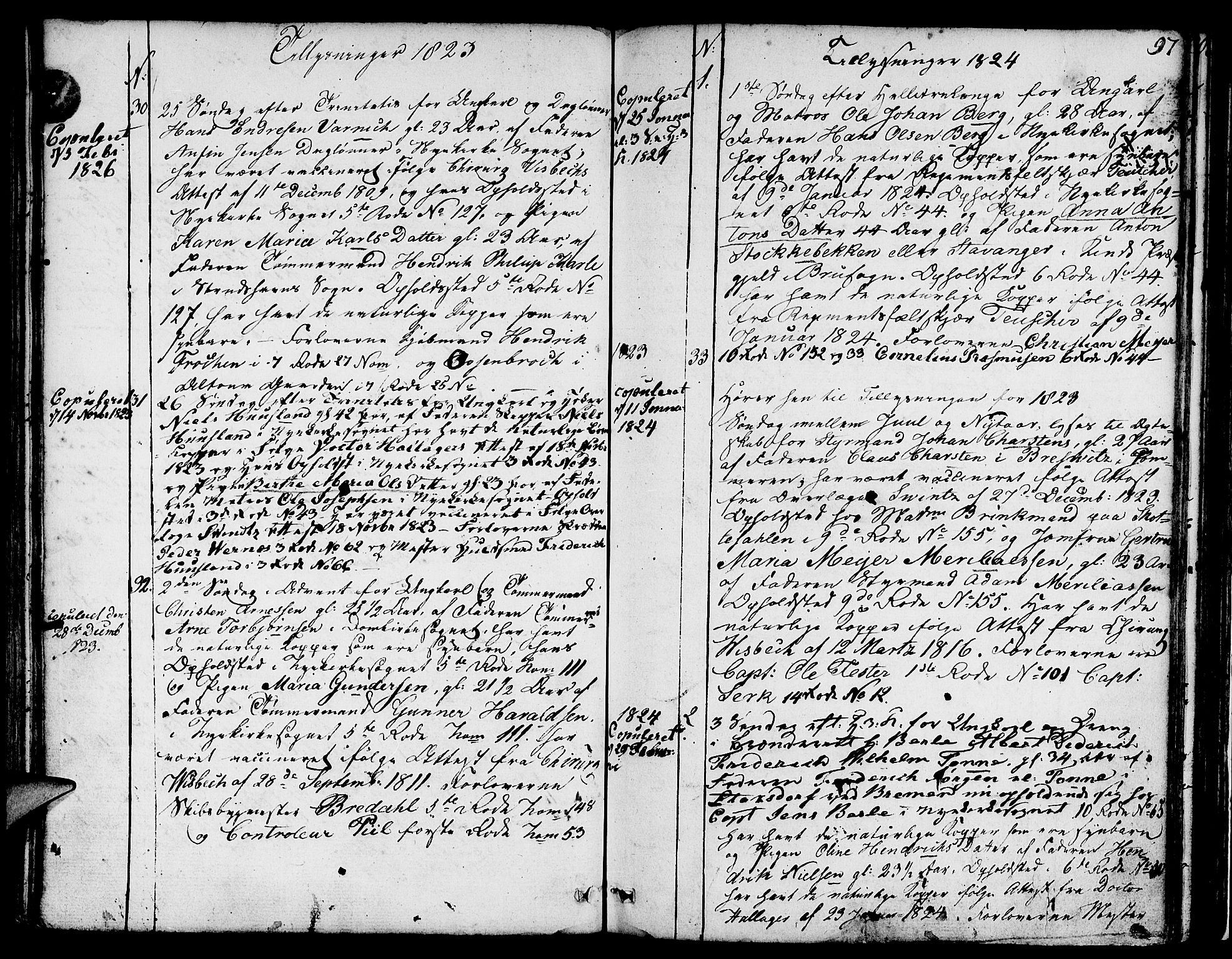 Nykirken Sokneprestembete, AV/SAB-A-77101/H/Hab: Parish register (copy) no. A 2, 1782-1847, p. 97
