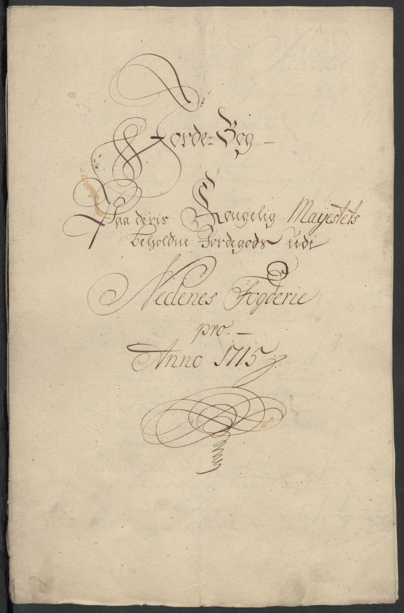 Rentekammeret inntil 1814, Reviderte regnskaper, Fogderegnskap, AV/RA-EA-4092/R39/L2323: Fogderegnskap Nedenes, 1715, p. 125