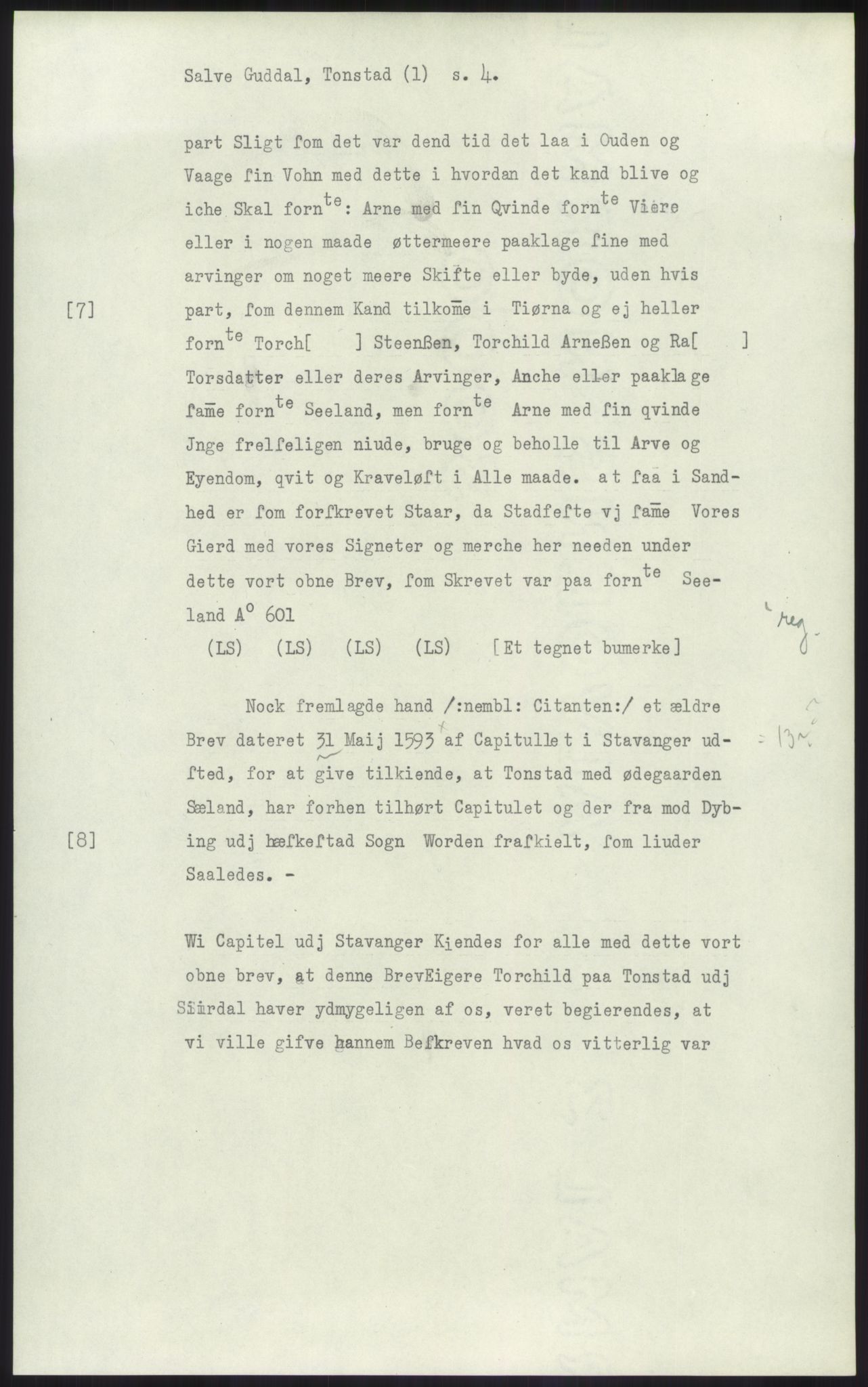 Samlinger til kildeutgivelse, Diplomavskriftsamlingen, RA/EA-4053/H/Ha, p. 1304