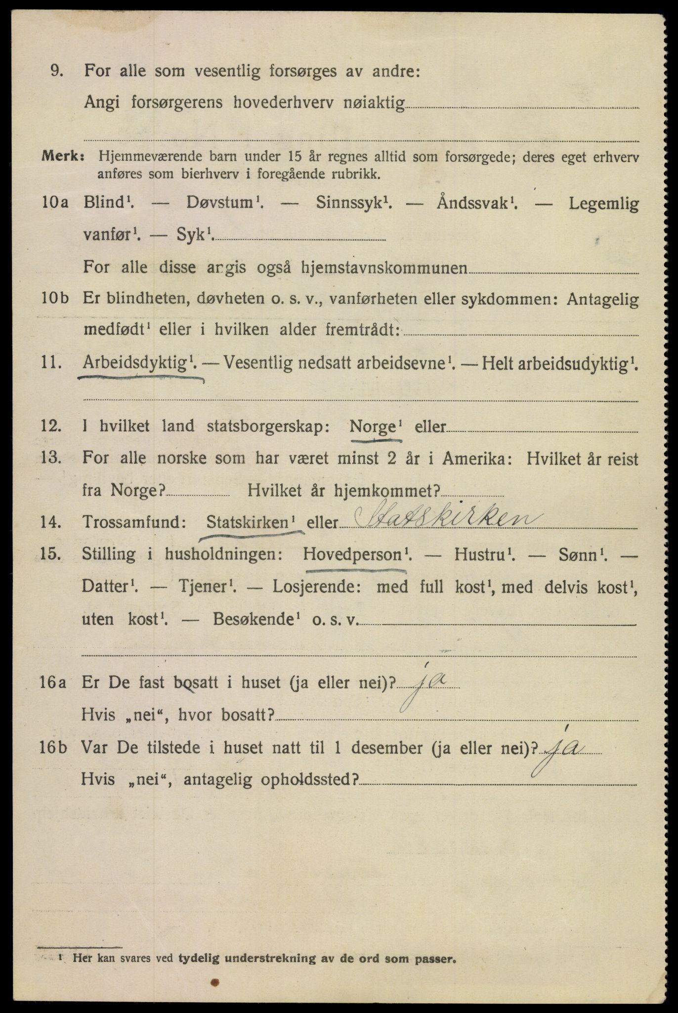 SAKO, 1920 census for Kragerø, 1920, p. 5830