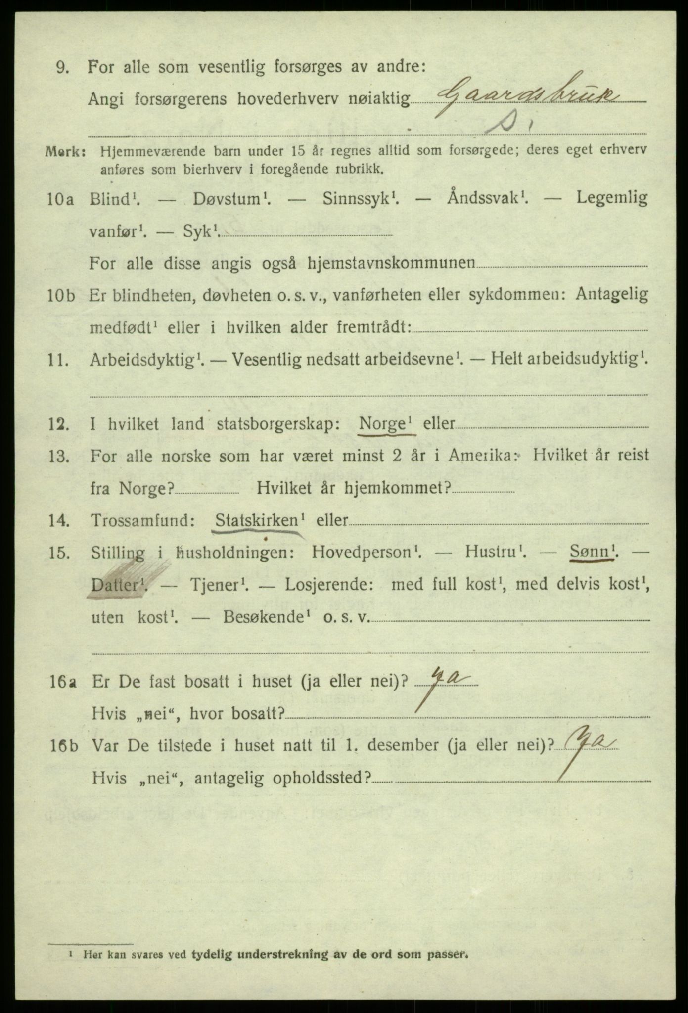 SAB, 1920 census for Hålandsdal, 1920, p. 481