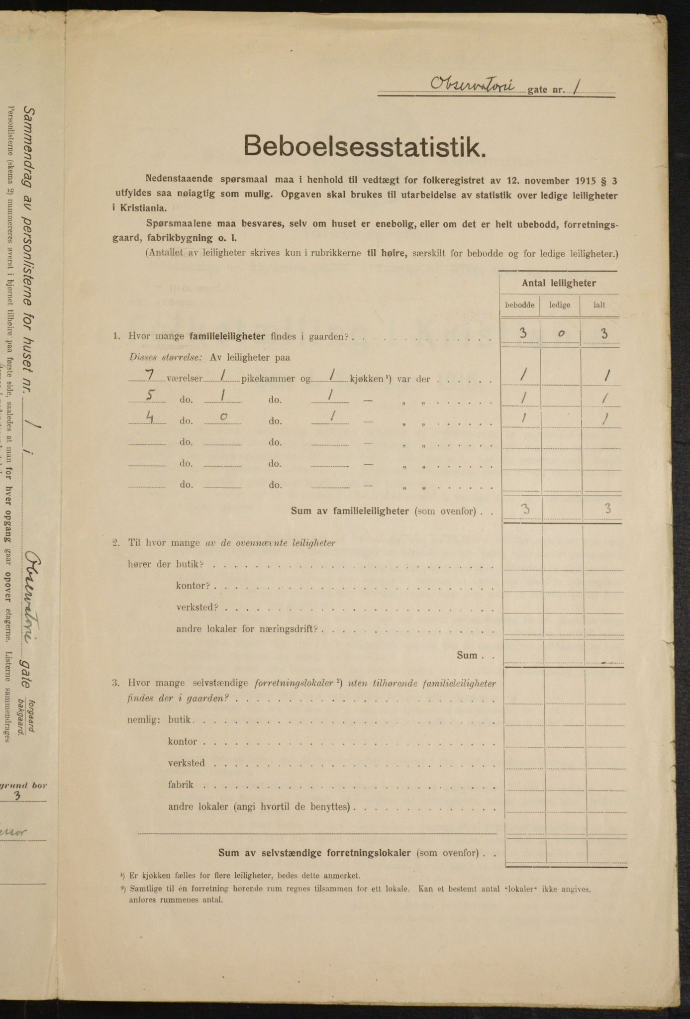 OBA, Municipal Census 1916 for Kristiania, 1916, p. 75913