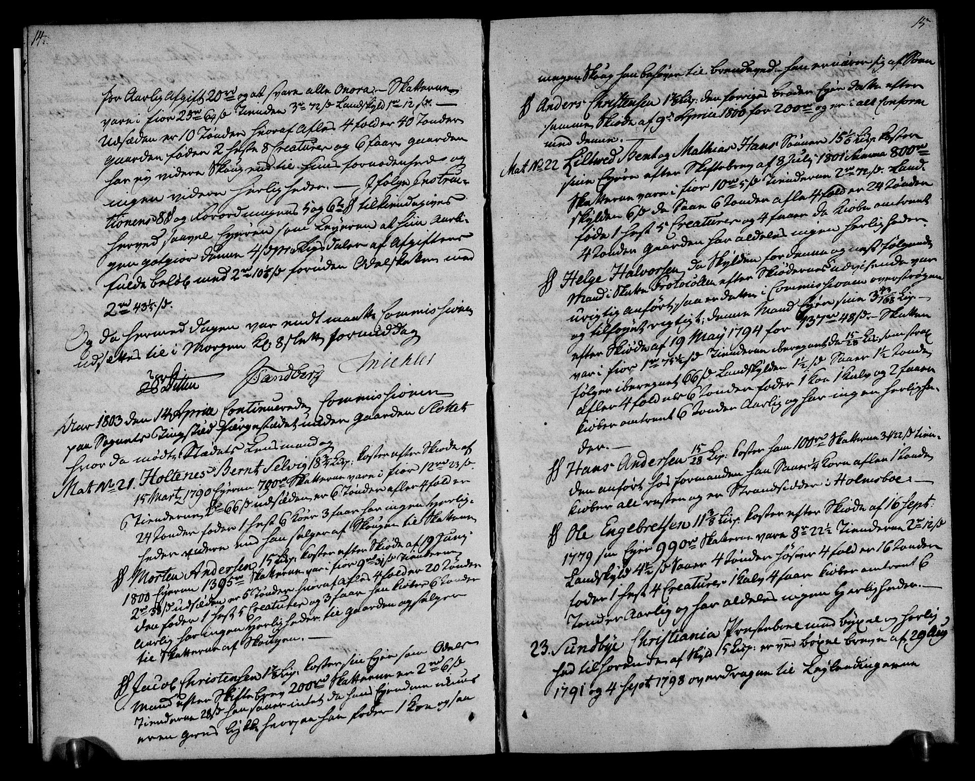 Rentekammeret inntil 1814, Realistisk ordnet avdeling, RA/EA-4070/N/Ne/Nea/L0058: Buskerud fogderi. Deliberasjonsprotokoll, 1803, p. 9