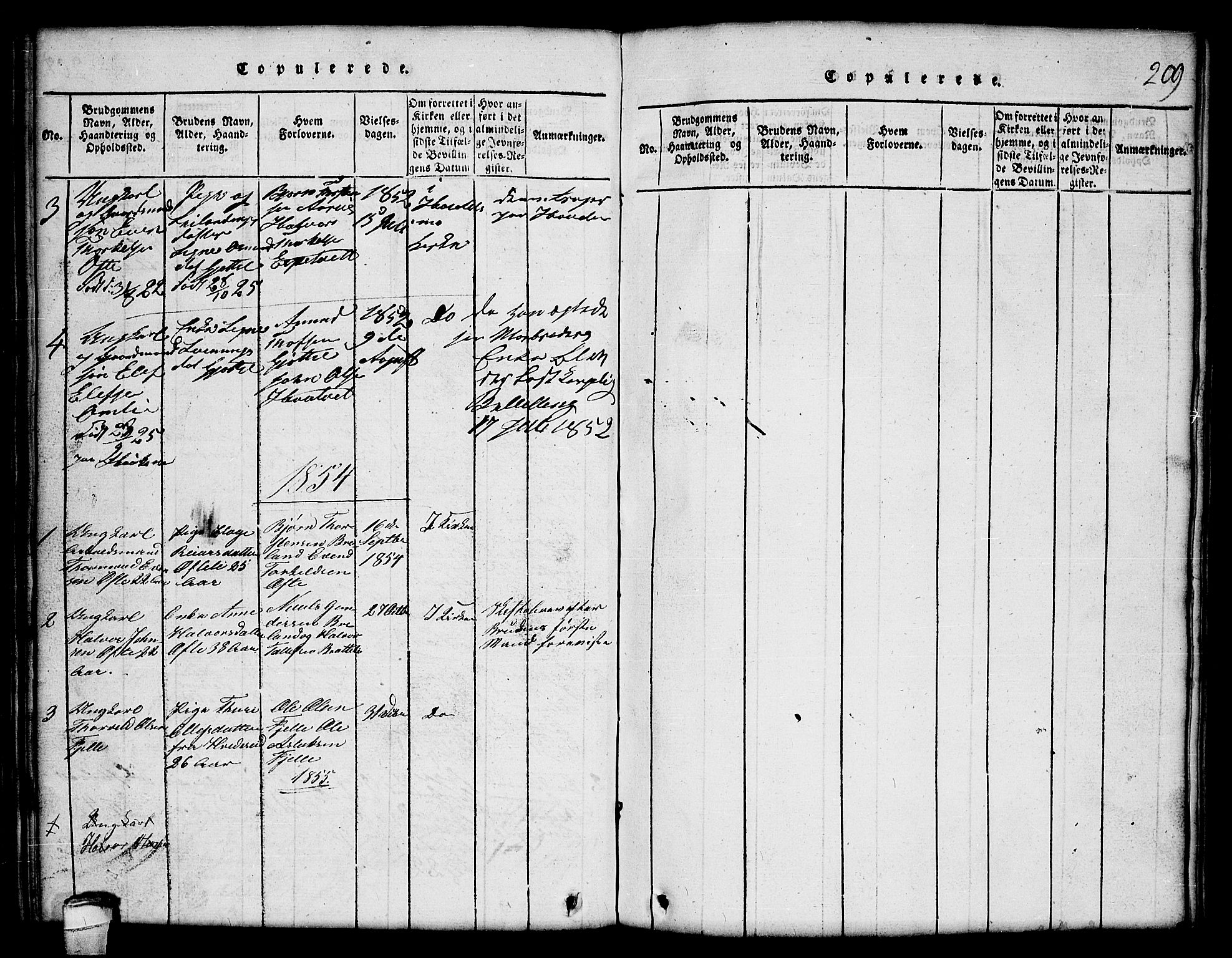 Lårdal kirkebøker, SAKO/A-284/G/Gc/L0001: Parish register (copy) no. III 1, 1815-1854, p. 209