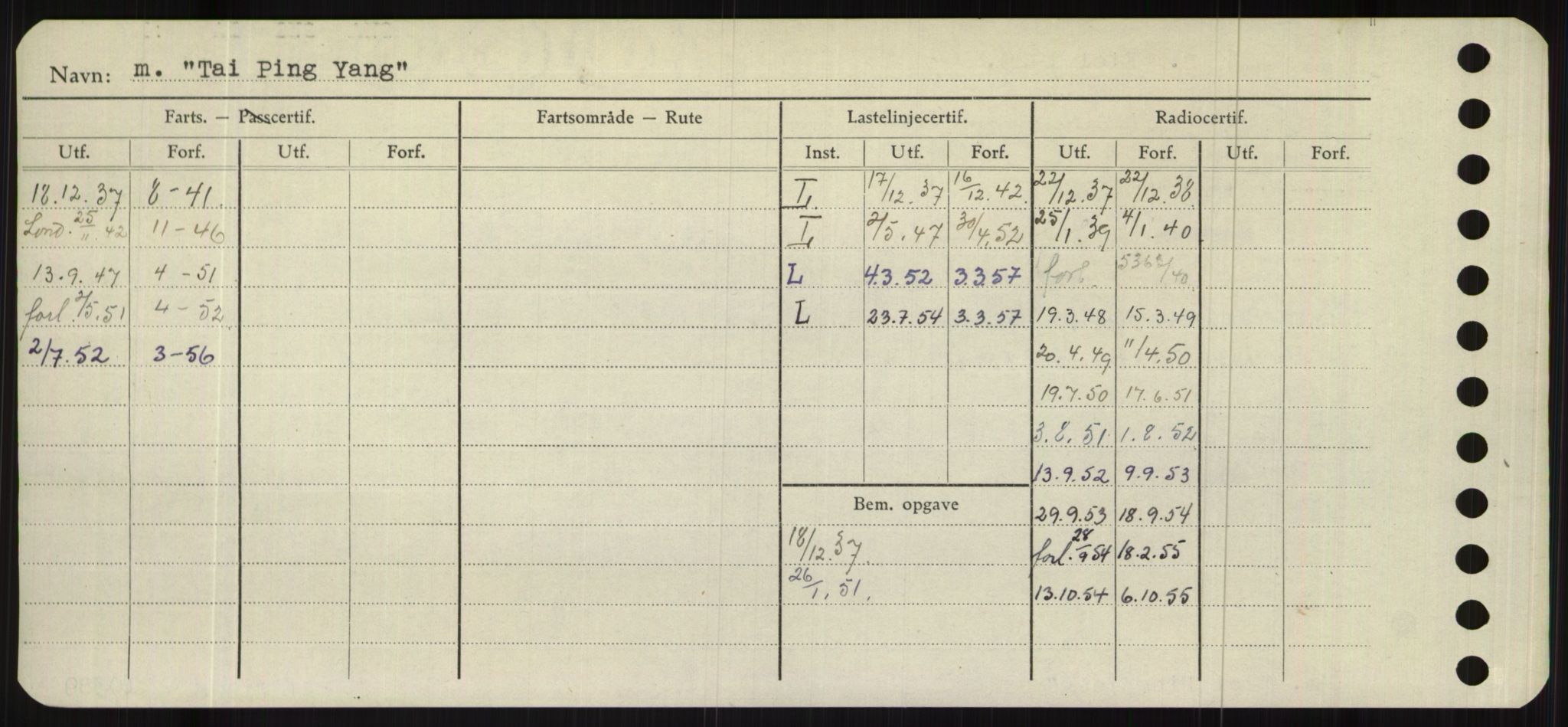 Sjøfartsdirektoratet med forløpere, Skipsmålingen, RA/S-1627/H/Hb/L0005: Fartøy, T-Å, p. 6