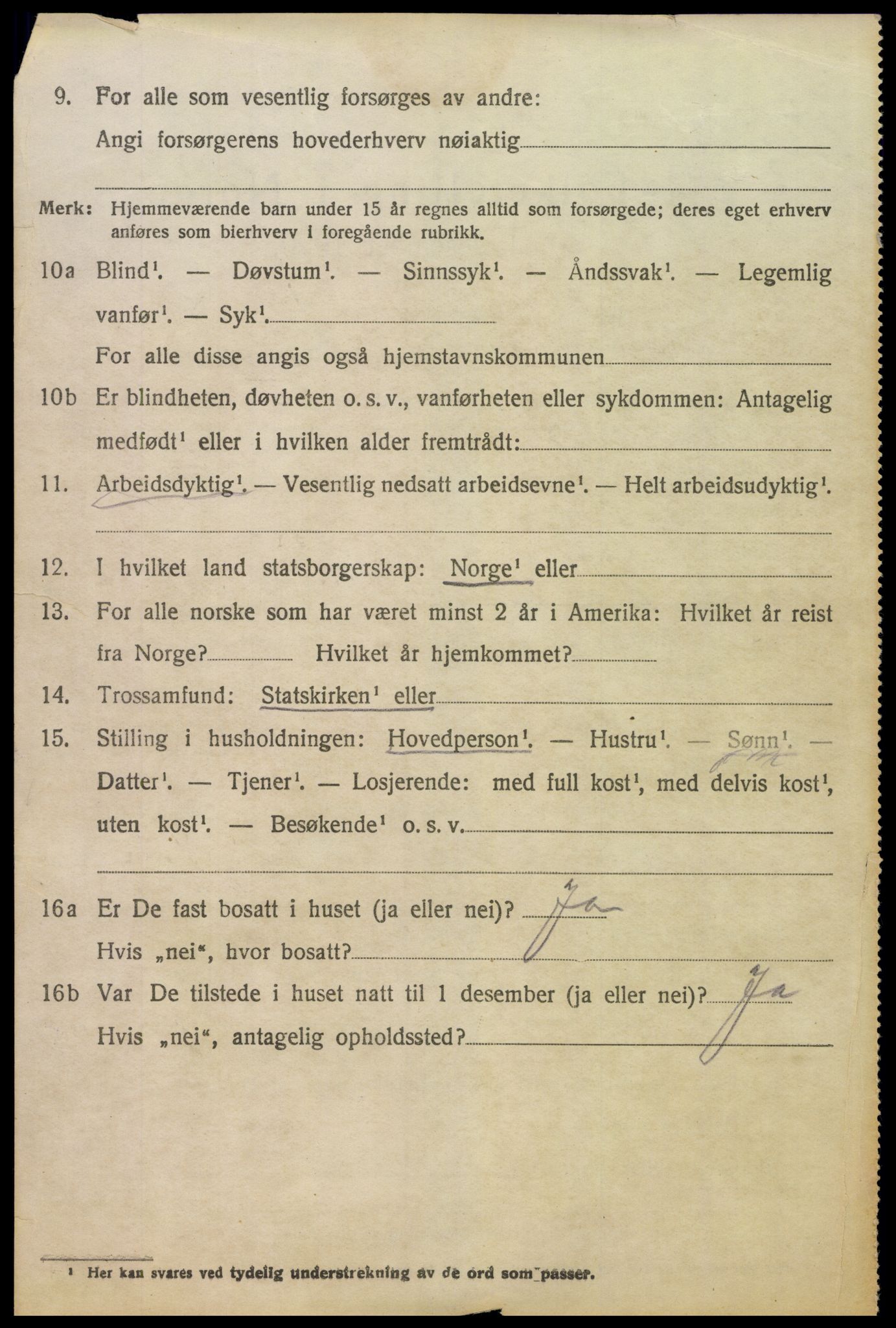 SAH, 1920 census for Brandval, 1920, p. 1519