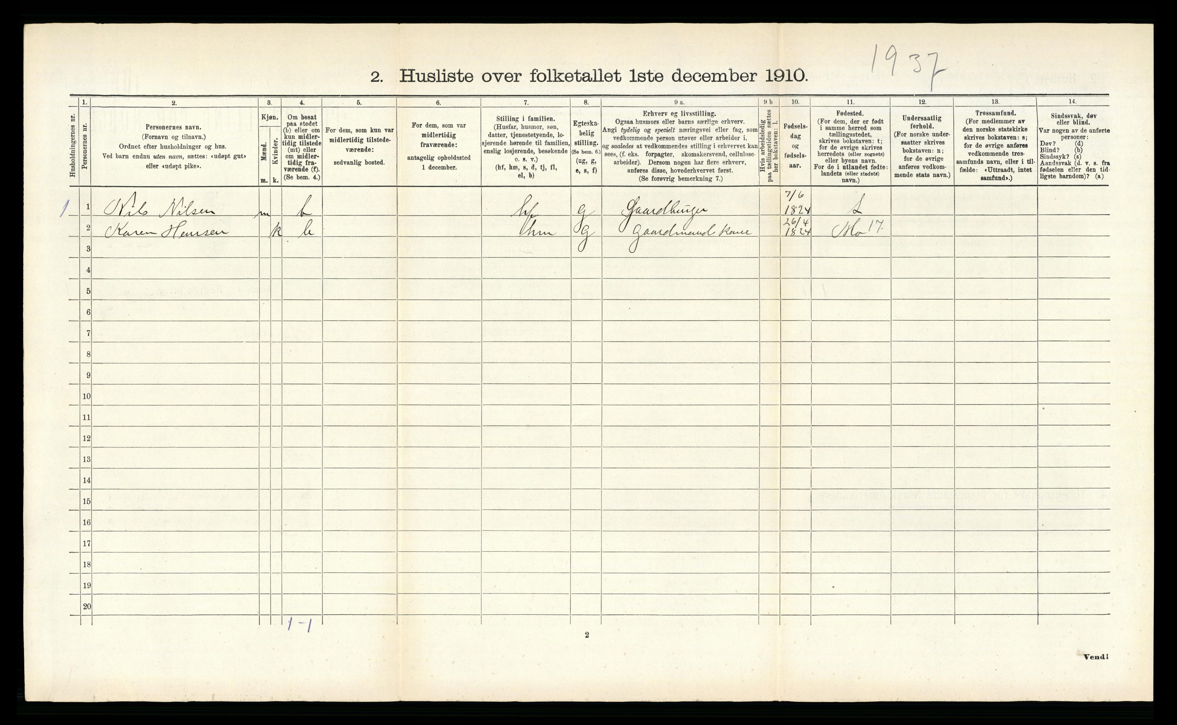 RA, 1910 census for Hemnes, 1910, p. 799