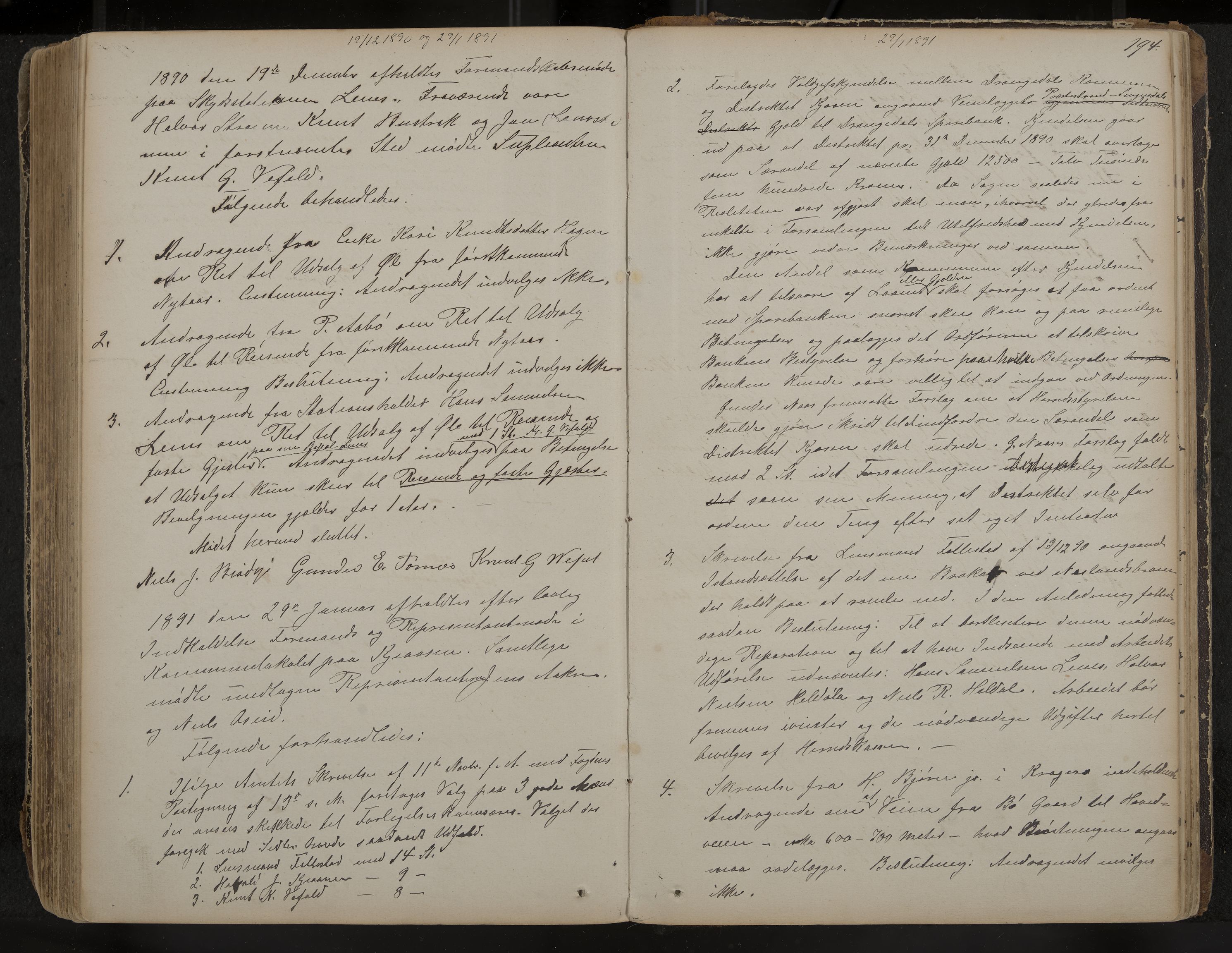 Drangedal formannskap og sentraladministrasjon, IKAK/0817021/A/L0002: Møtebok, 1870-1892, p. 194