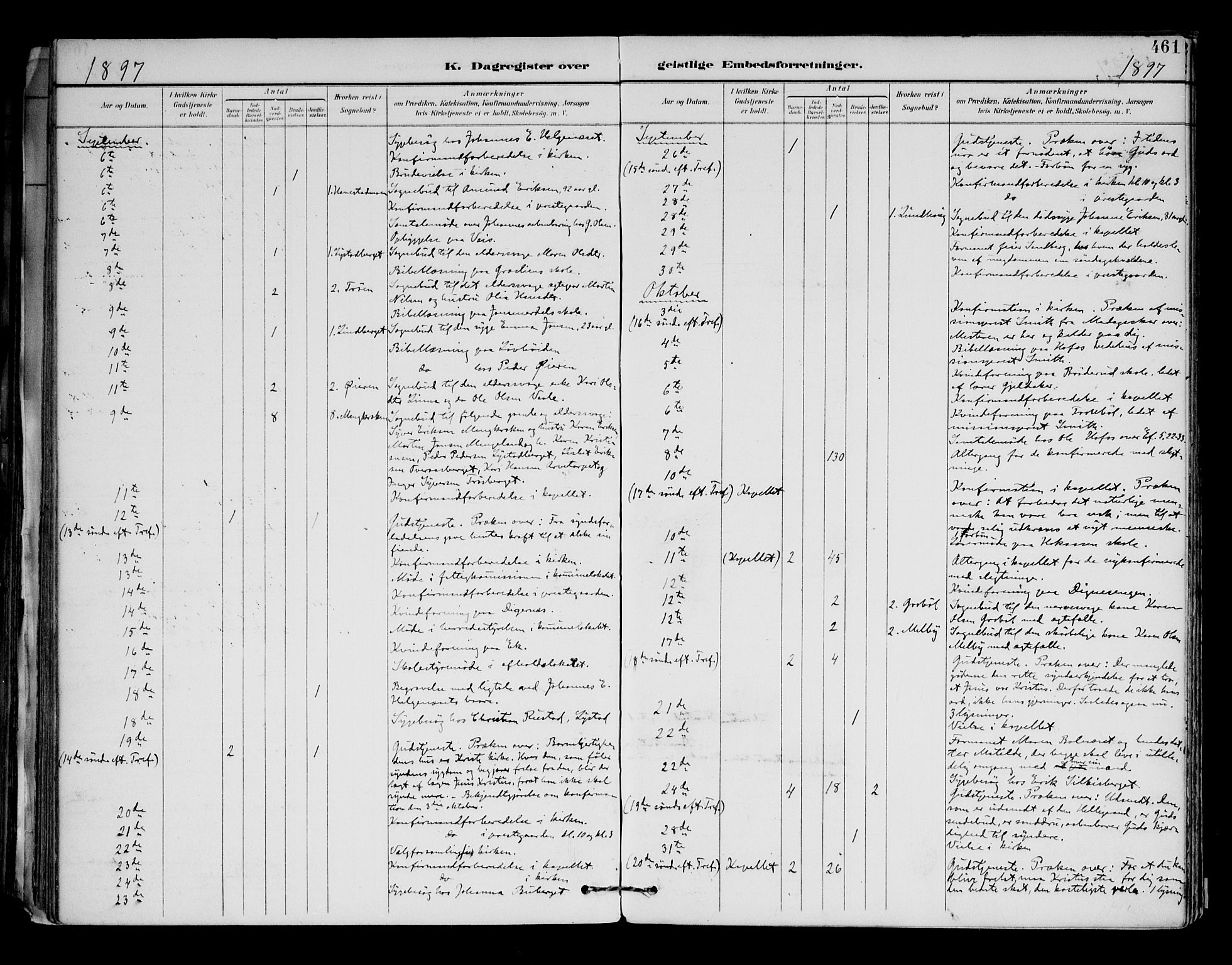 Brandval prestekontor, AV/SAH-PREST-034/H/Ha/Haa/L0003: Parish register (official) no. 3, 1894-1909, p. 461