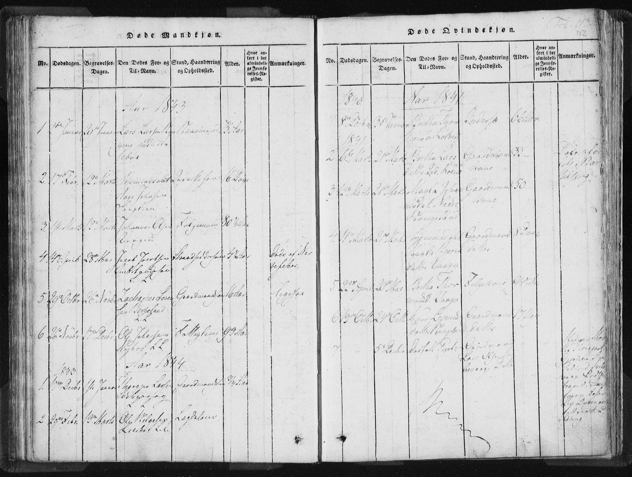 Vikedal sokneprestkontor, AV/SAST-A-101840/01/IV: Parish register (official) no. A 5, 1817-1850, p. 113