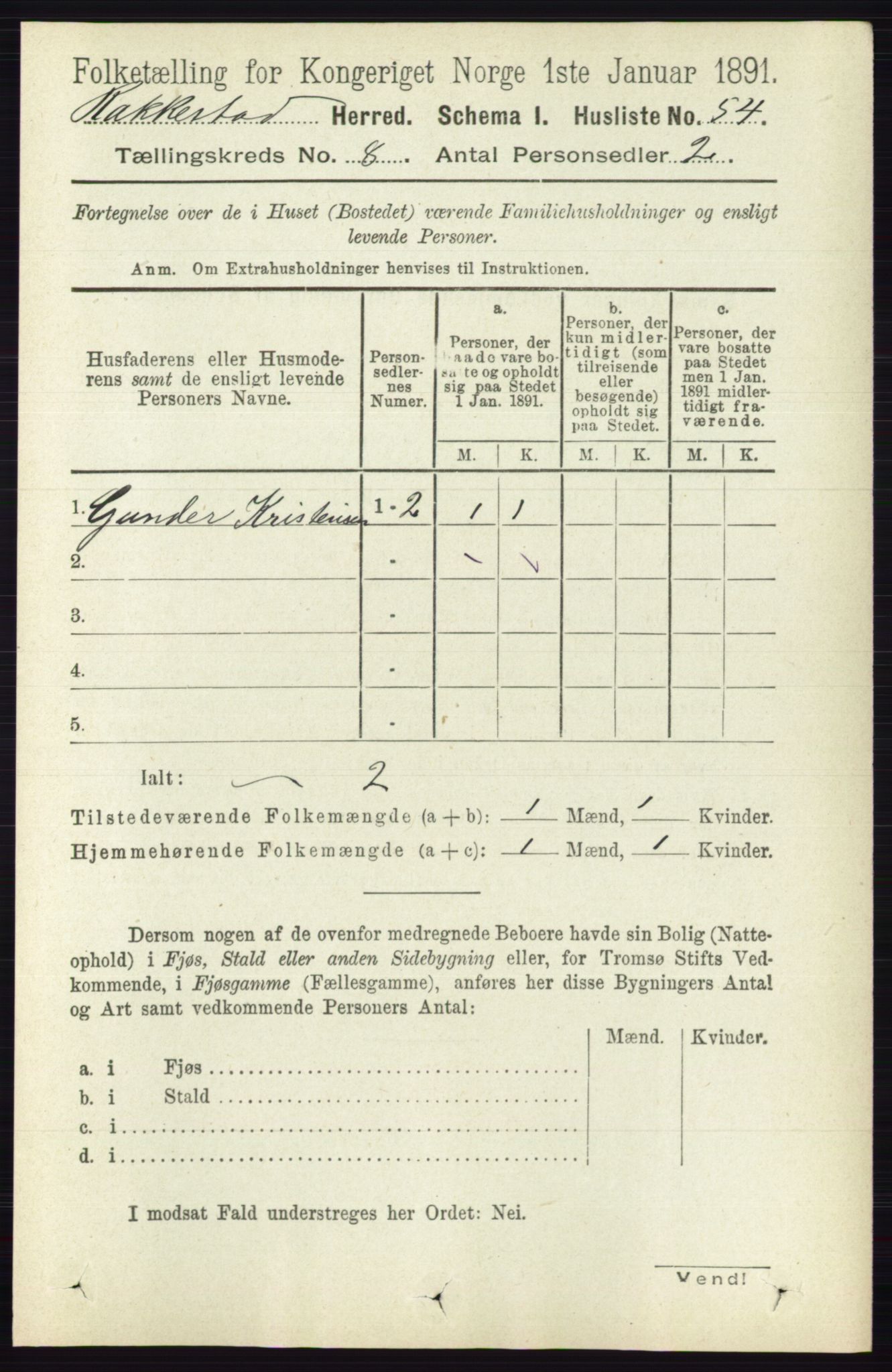 RA, 1891 census for 0128 Rakkestad, 1891, p. 3609
